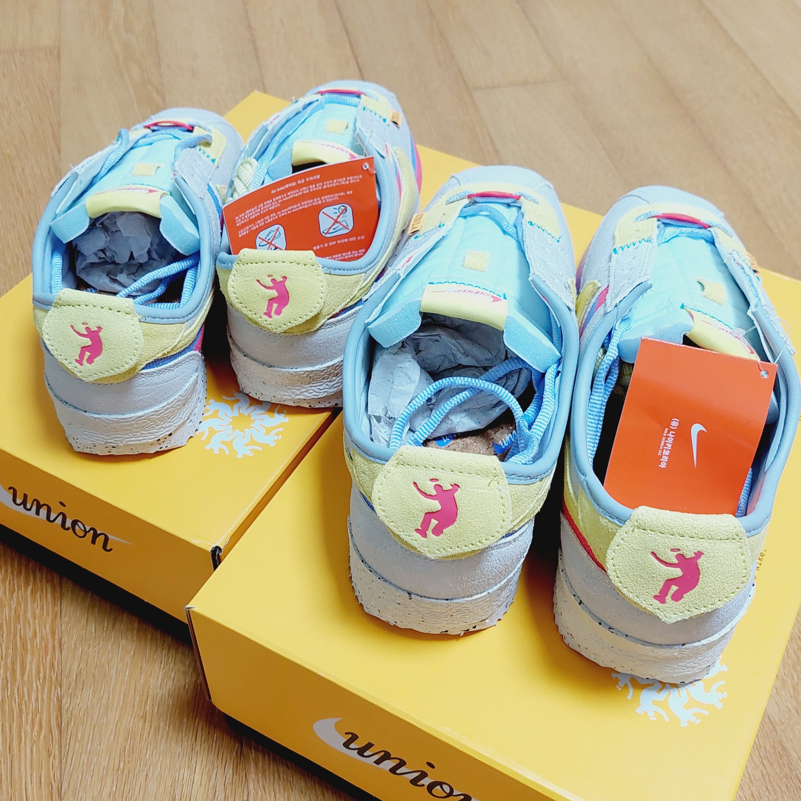Nike x Union Cortez SP Lemon Frost 착용 스타일 - 4