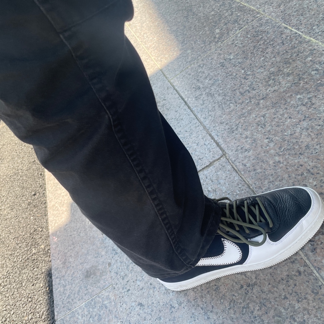 Nike x Acronym Air Force 1 Downtown High SP Black White 착용 스타일