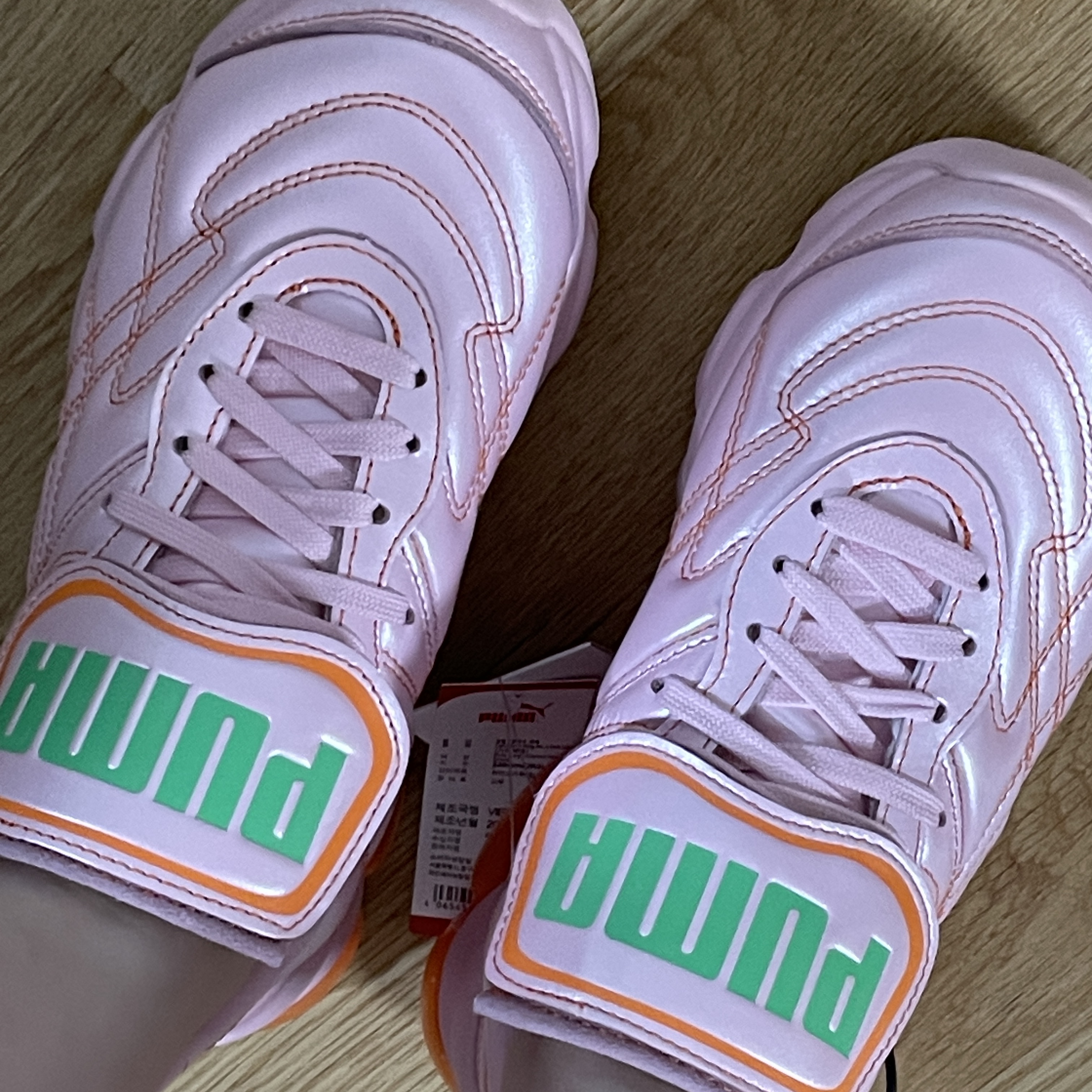 (W) Puma x Dua Lipa Cell Dome King ML Trainer Pink 착용 스타일