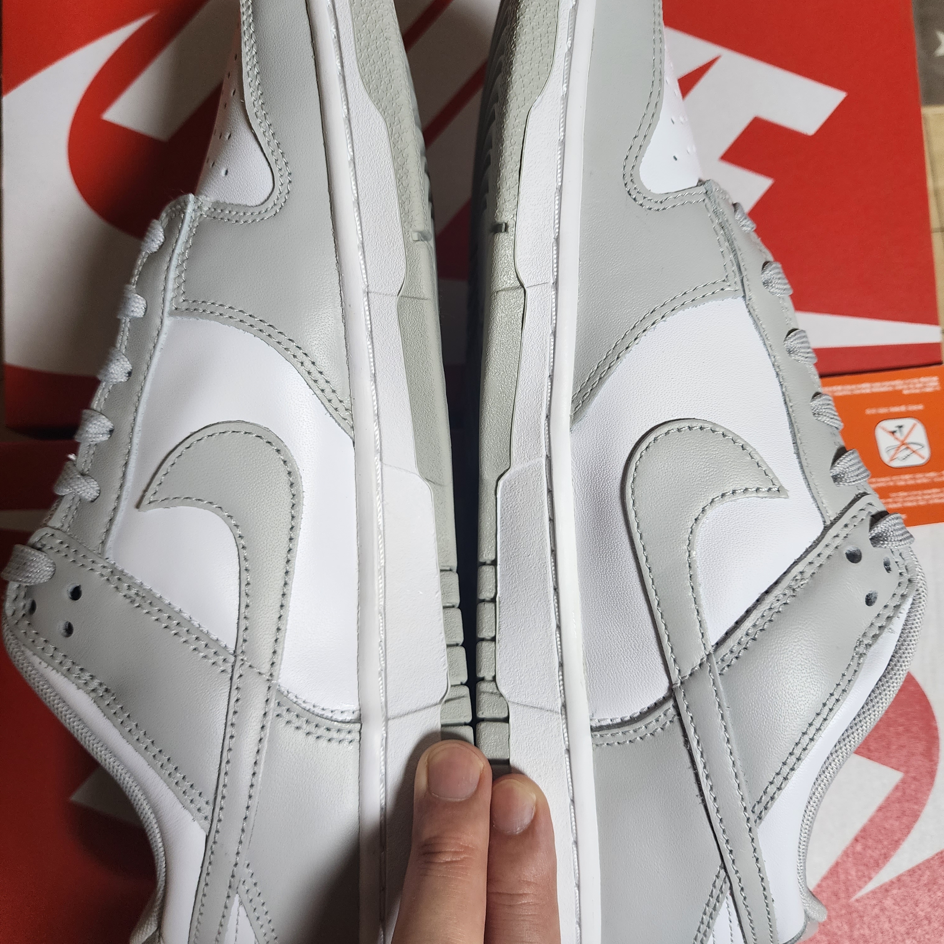 Nike Dunk Low Retro Grey Fog 착용 스타일 - 1