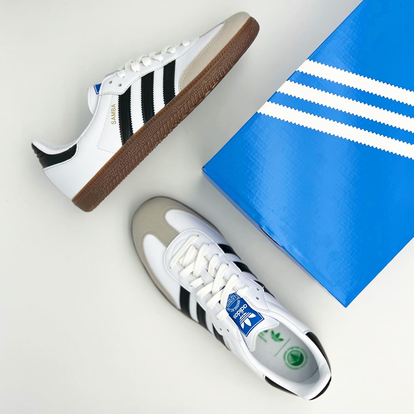 Adidas Samba Vegan White Black 착용 스타일 - 5
