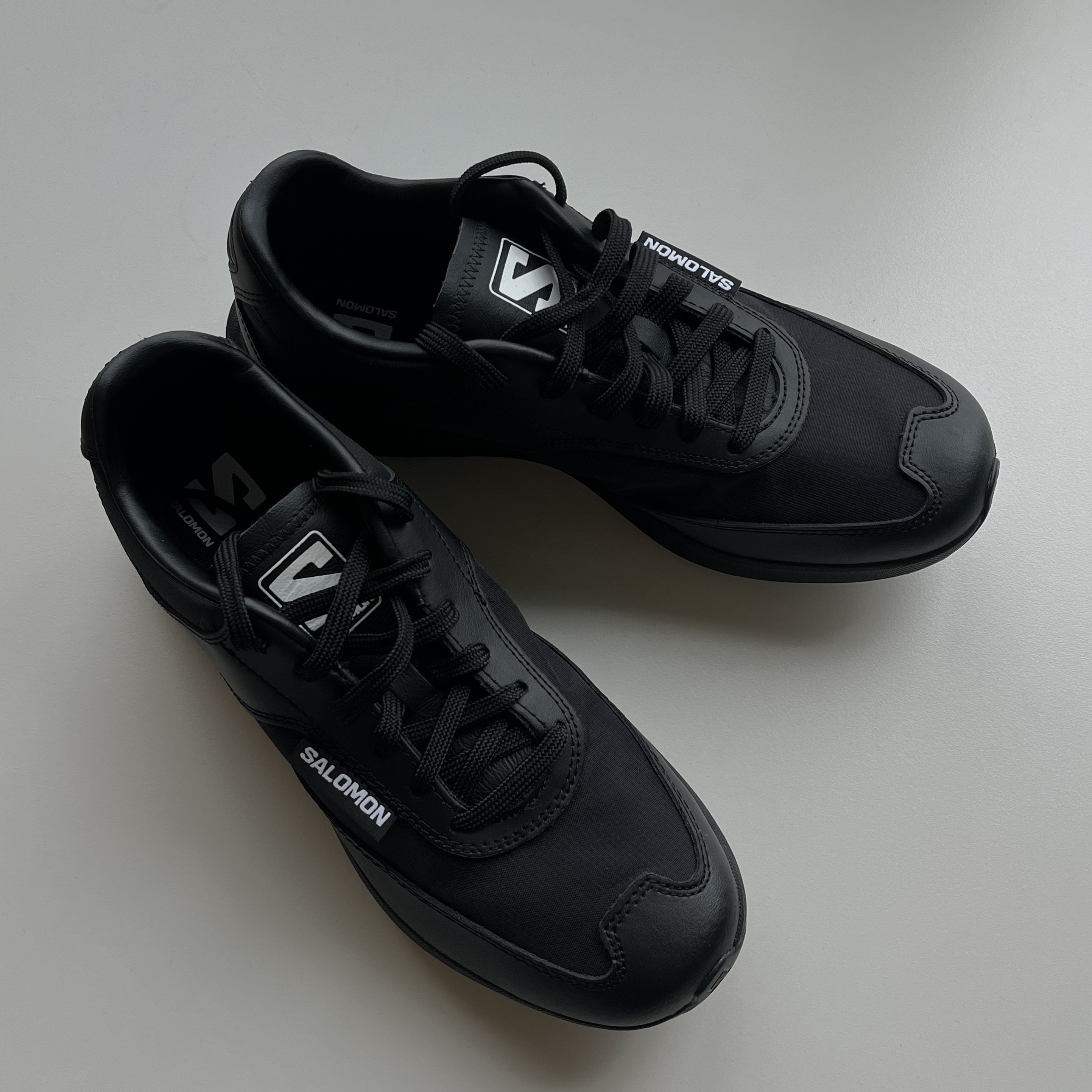 Salomon x Comme des Garcons SR90 Black 착용 스타일