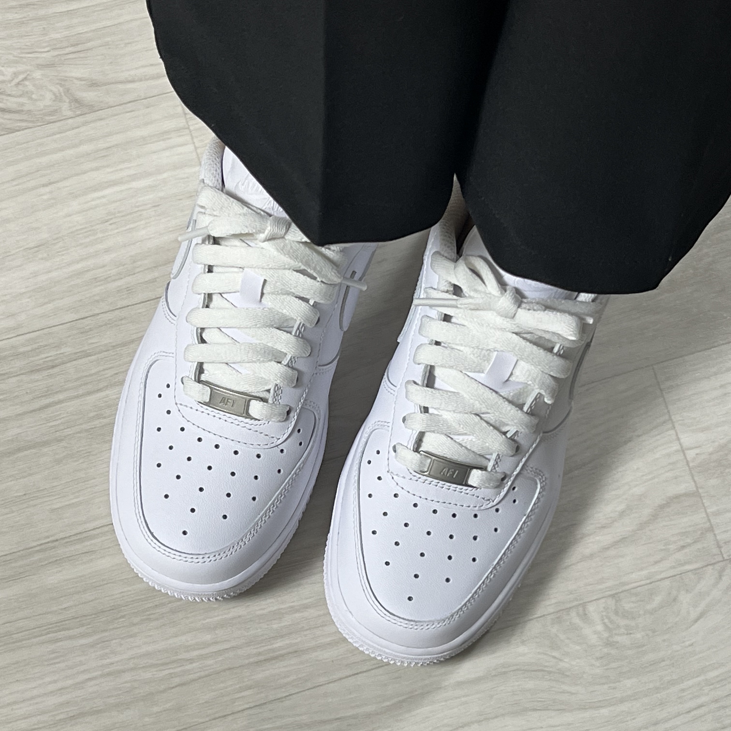 (W) Nike Air Force 1 '07 Low White 착용 스타일