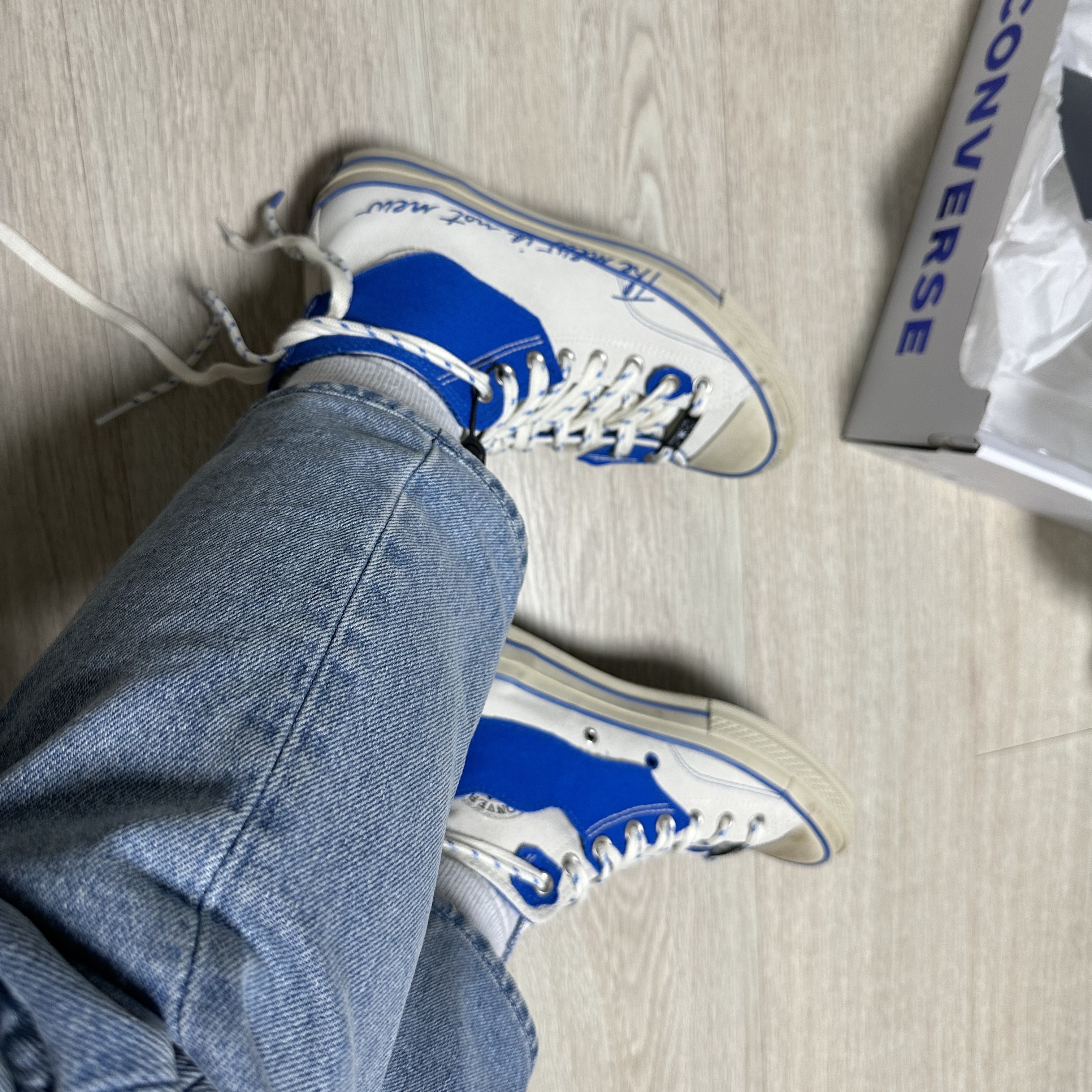 Converse x Ader Error Chuck 70 High White 착용 스타일 - 3