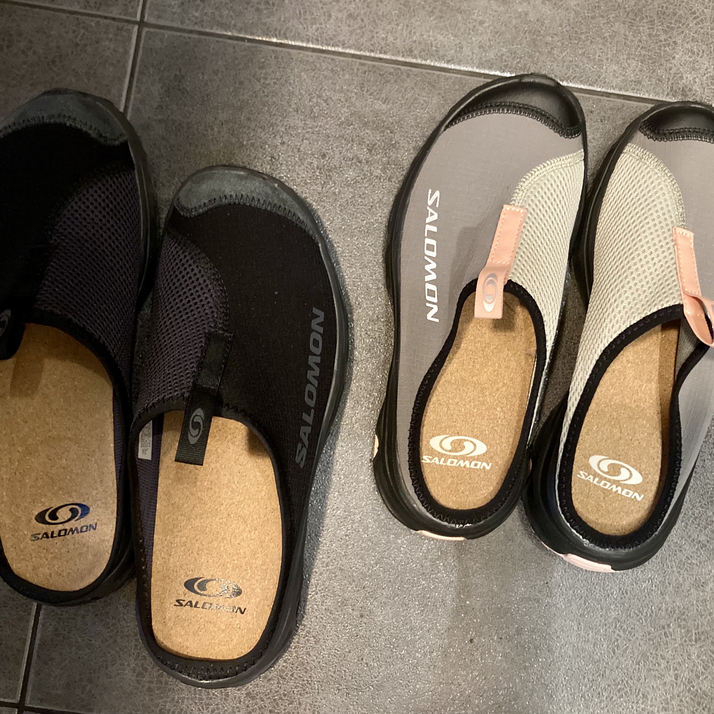 Salomon RX Slide 3.0 Pewter 착용 스타일