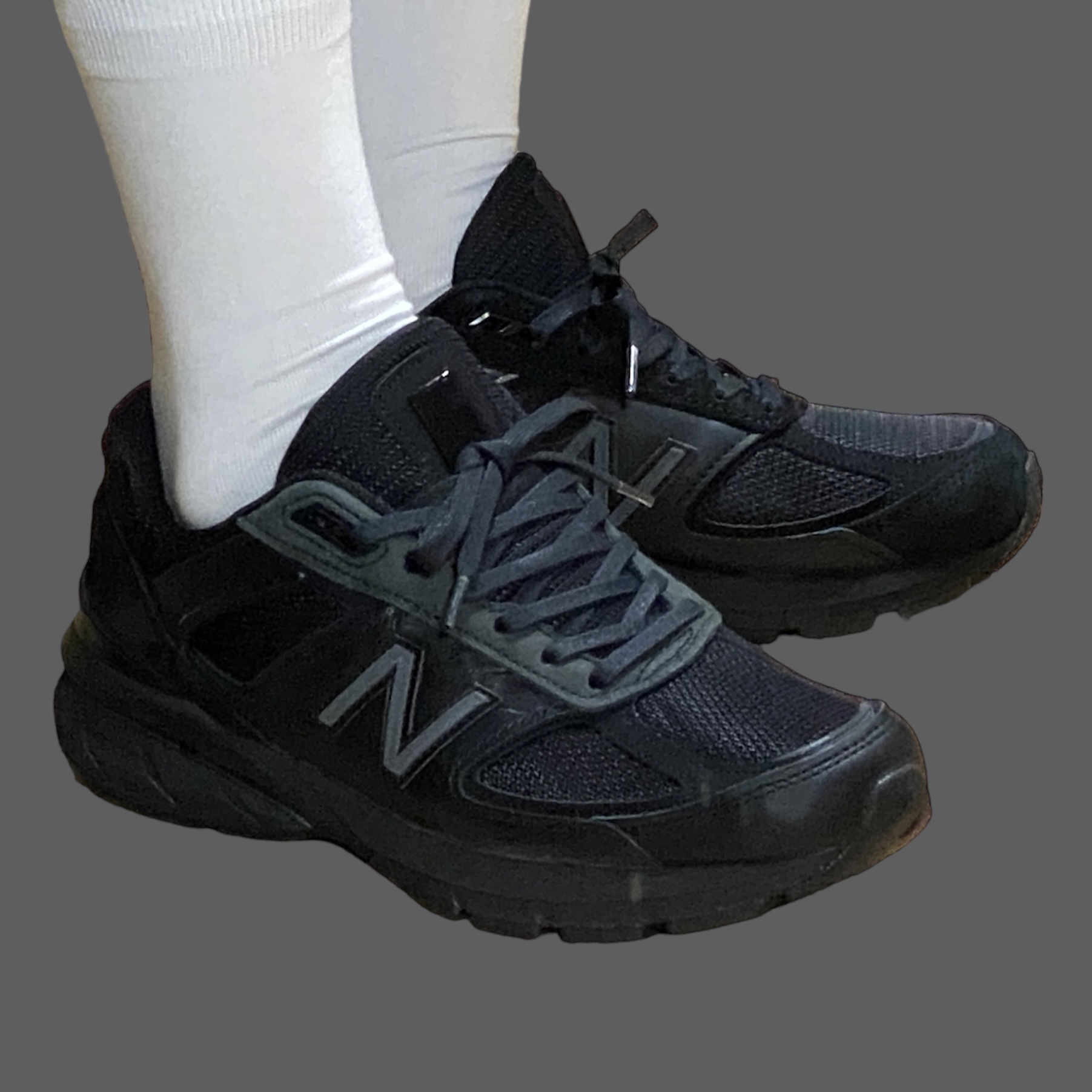 New Balance x Engineered Garments 990v5 Made in USA Black 착용 스타일