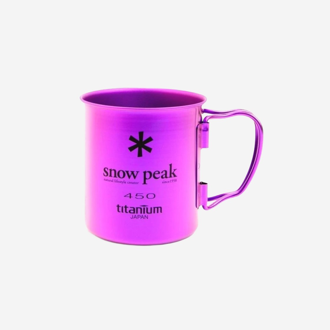 Snow Peak Titanium Single Mug 450 Purple 상세 이미지 1