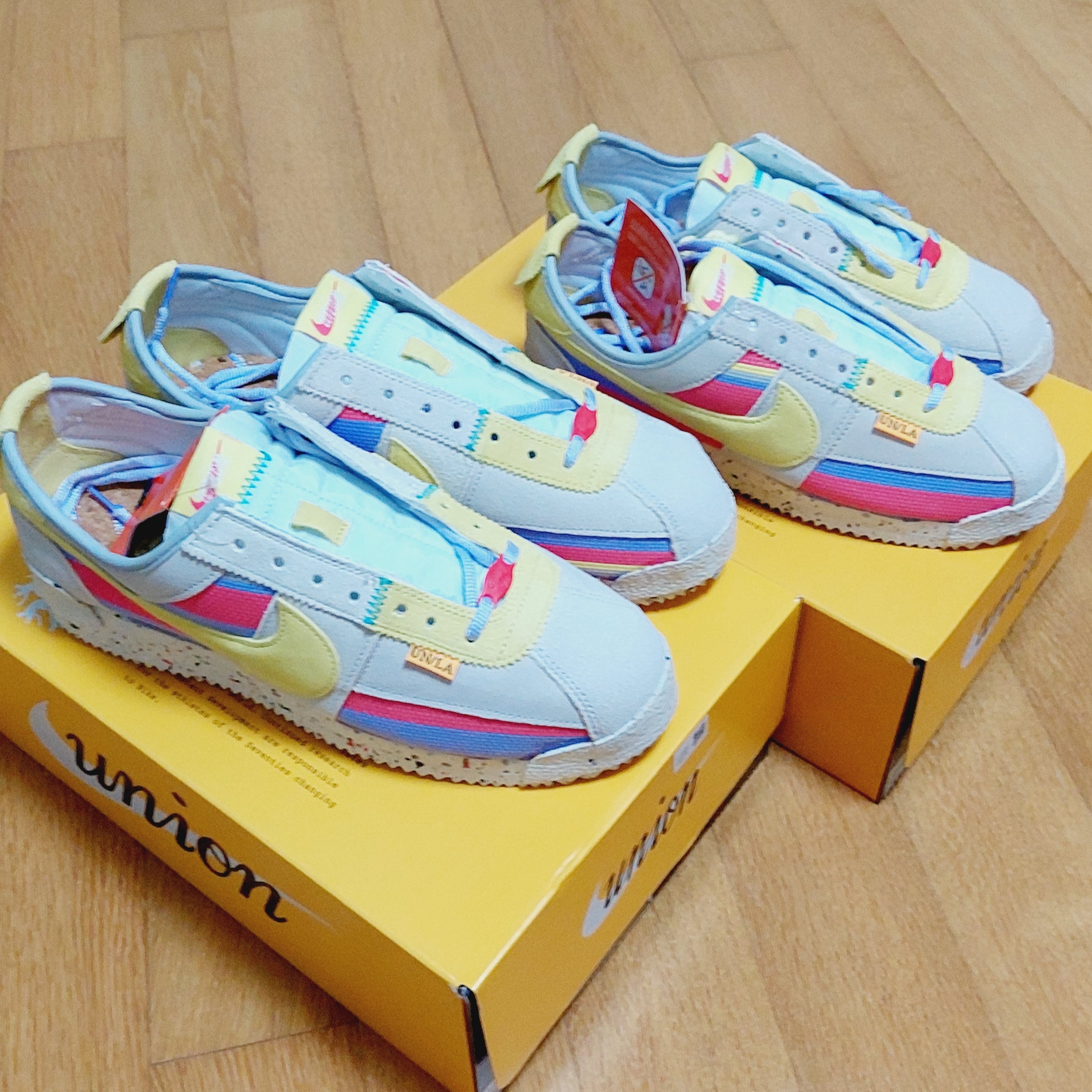 Nike x Union Cortez SP Lemon Frost 착용 스타일 - 3