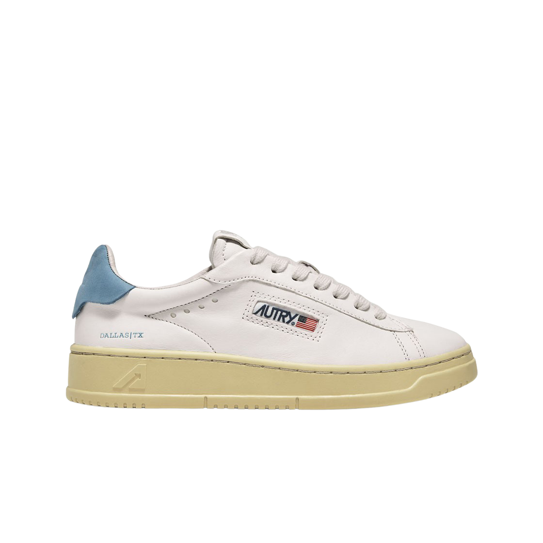 오트리 달라스 로우 누벅 고트스킨 스니커즈 블루(Autry Dallas Low Nubuck Goatskin Sneakers Blue) - 1