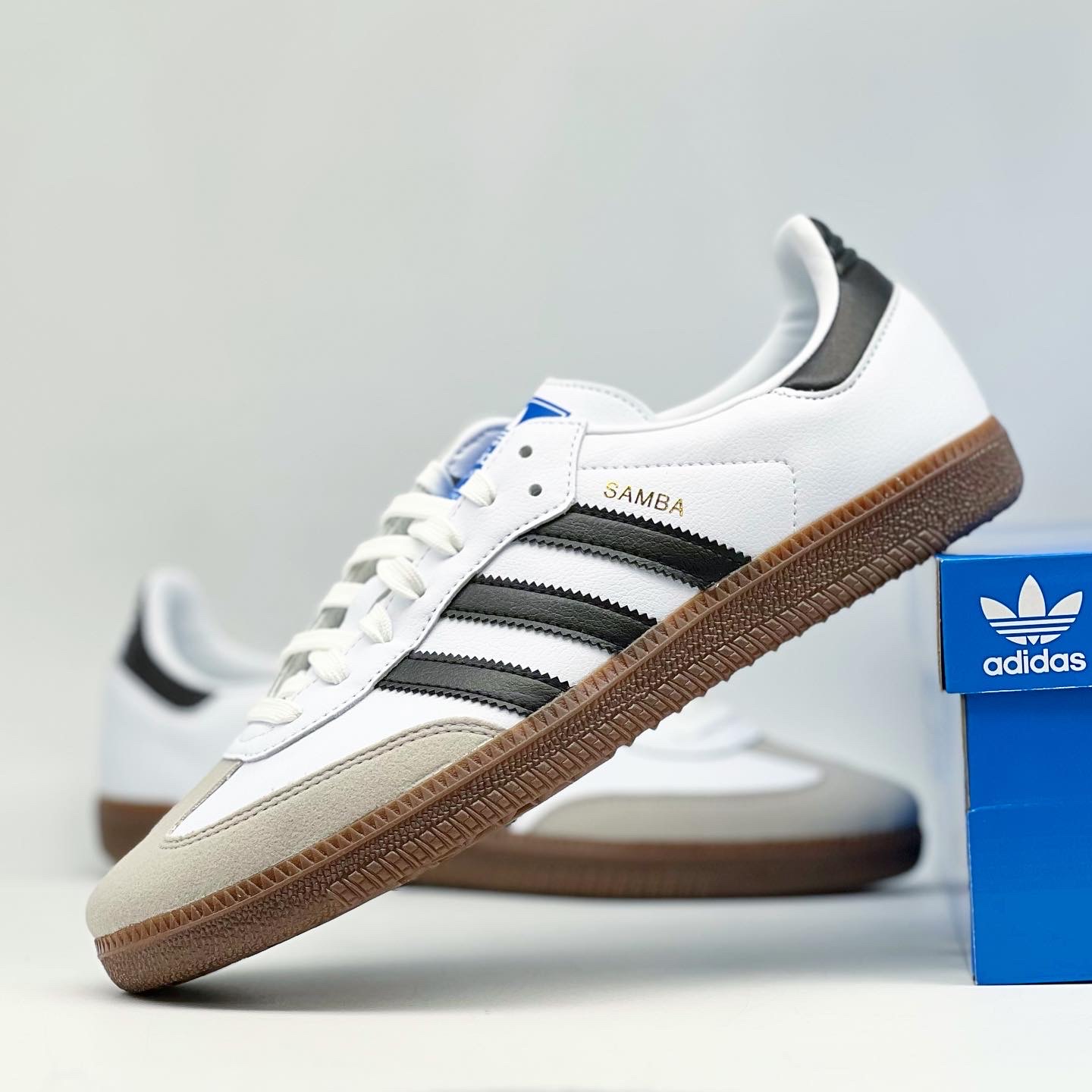 Adidas Samba Vegan White Black 착용 스타일 - 4