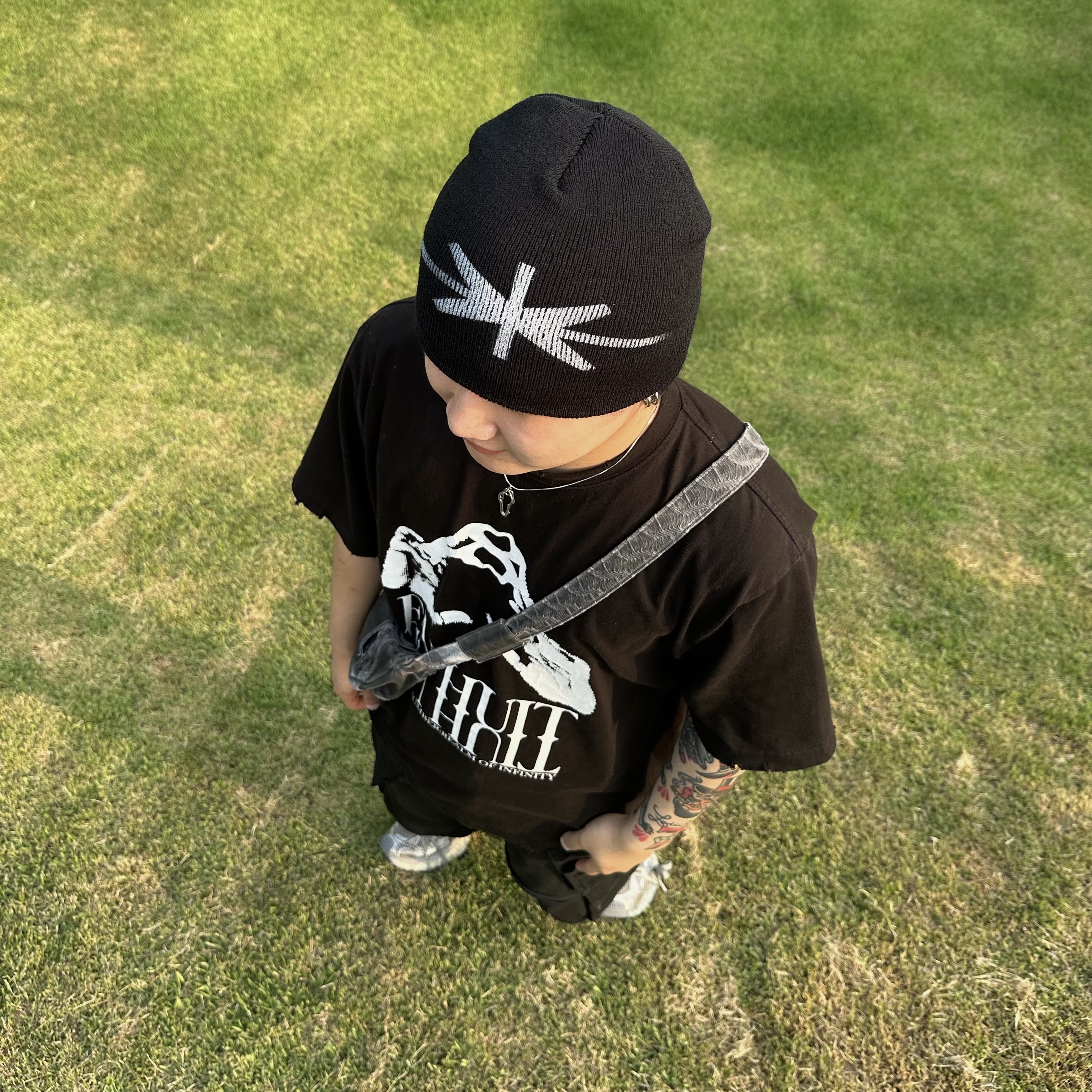 Undermycar EN HUIT Graphic T-Shirt Black - 23SS, Balenciaga 3XL Sneakers Light Beige 착용 스타일 - 5