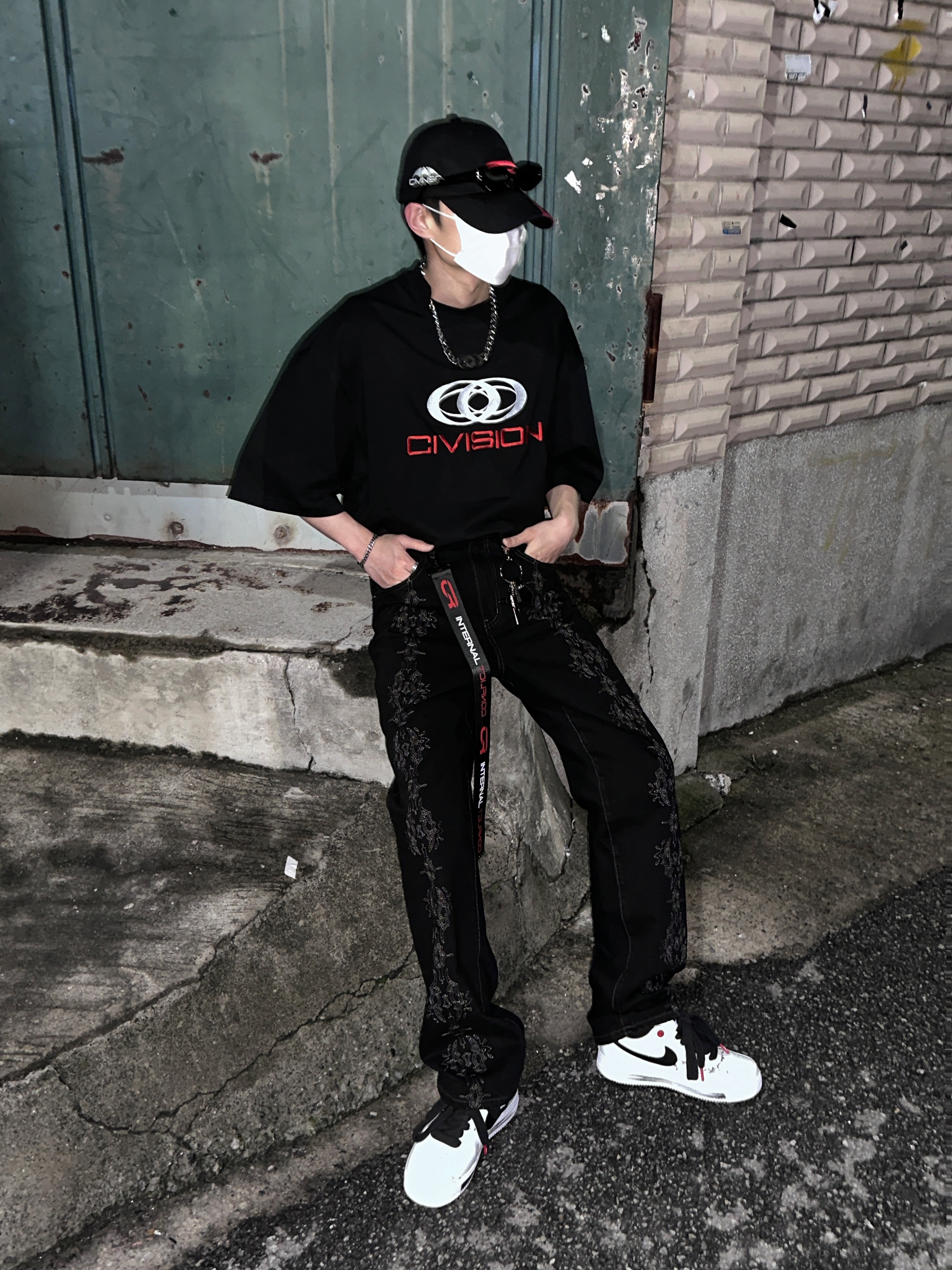 Civision by CSC Vision Logo T-Shirt Black, Nike x Peaceminusone Air Force 1 Low Para-Noise 2.0 착용 스타일 - 2