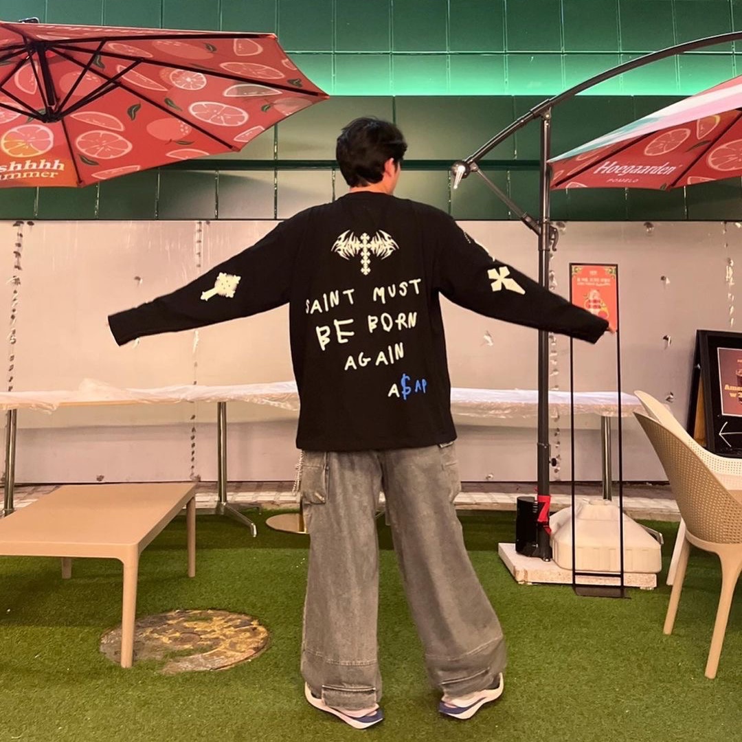 [KREAM 단독] Ourpas 061 Saint Long Sleeve Black 착용 스타일 - 2