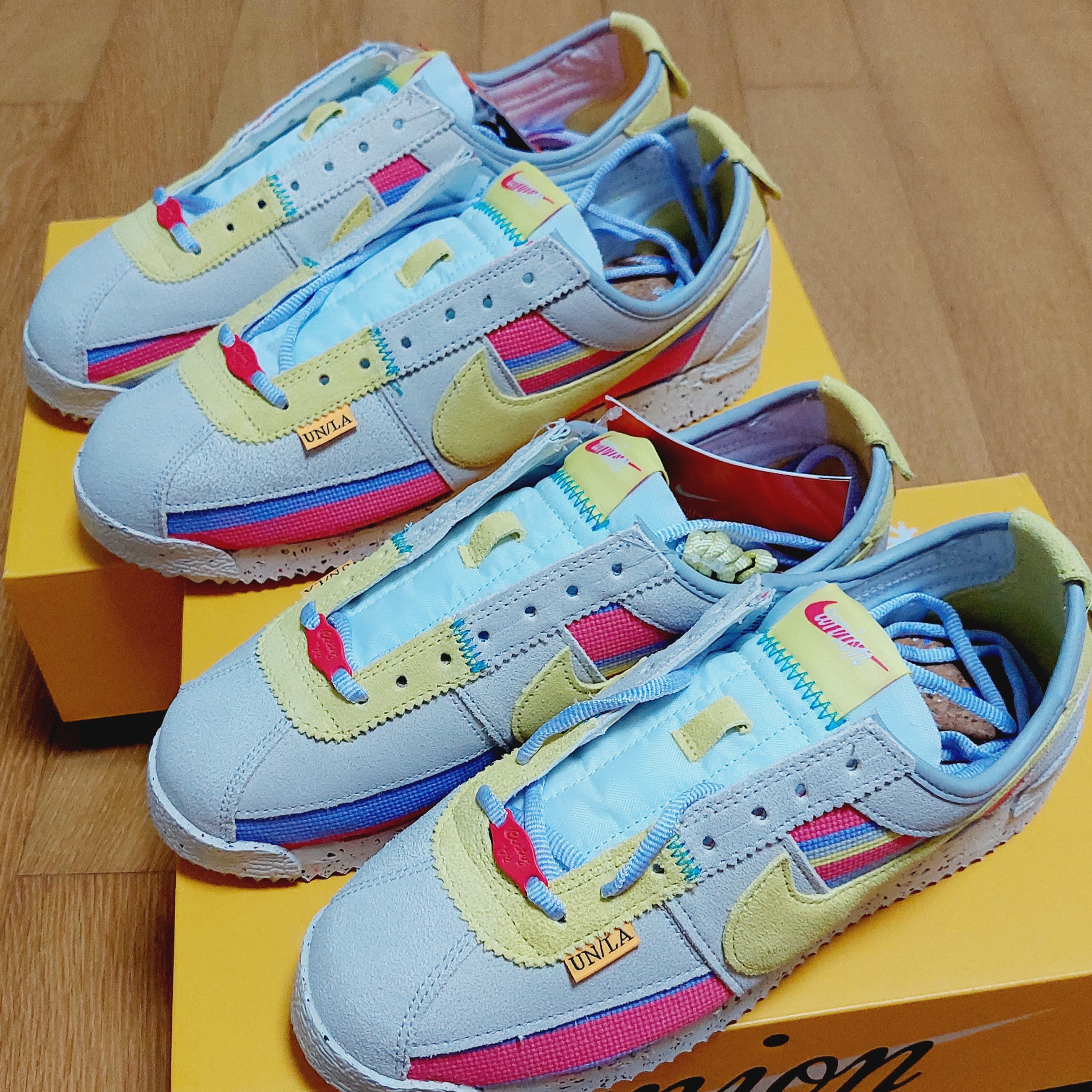 Nike x Union Cortez SP Lemon Frost 착용 스타일 - 1