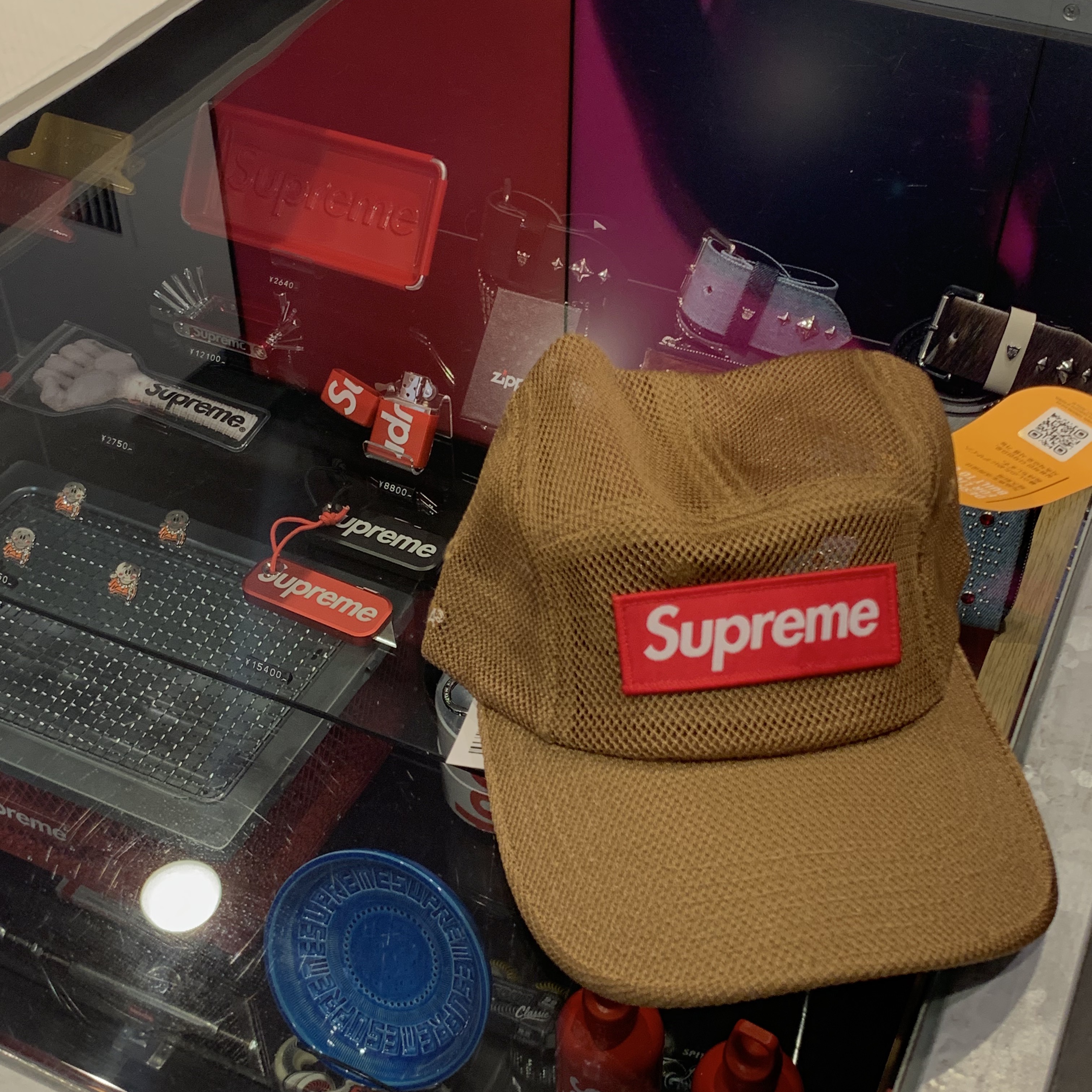 Supreme Mesh Cordura Camp Cap Sand - 23SS 착용 스타일