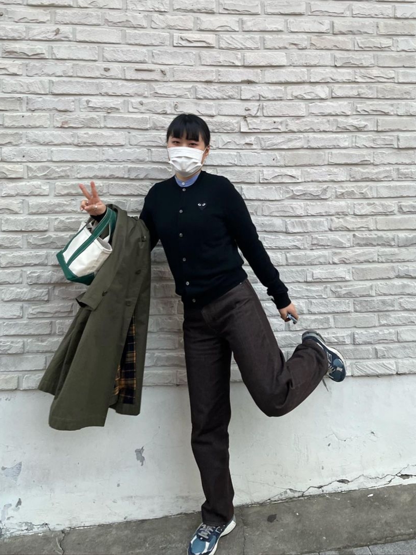 Auralee Hard Twist Denim Wide Pants Brown - 22AW, Auralee Hard Twist Denim Wide Pants Brown - 21AW 착용 스타일