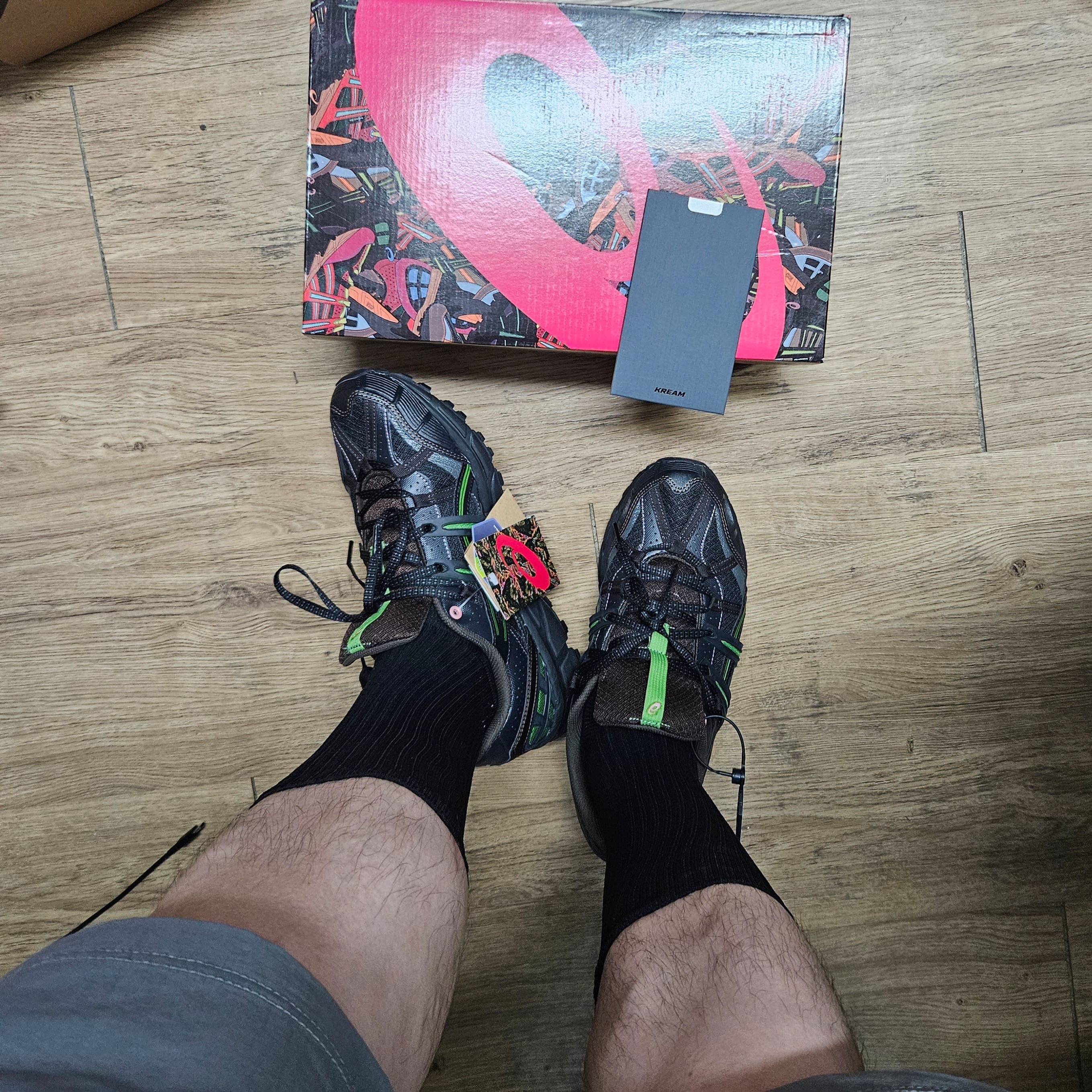 Asics x Andersson Bell Gel-Sonoma 15-50 Black Green 착용 스타일