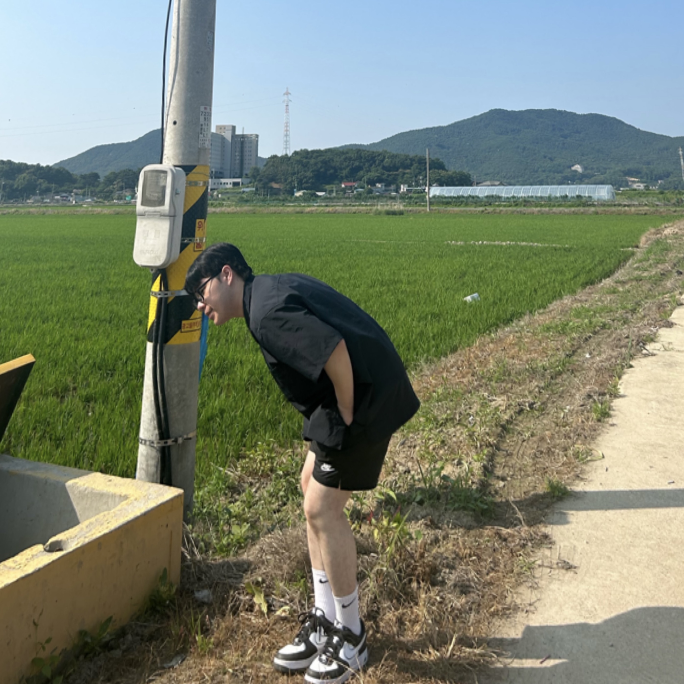 Nike Air Force 1 '07 Black White, Nike NSW Woven Lined Flow Shorts Black - Asia 착용 스타일 - 2
