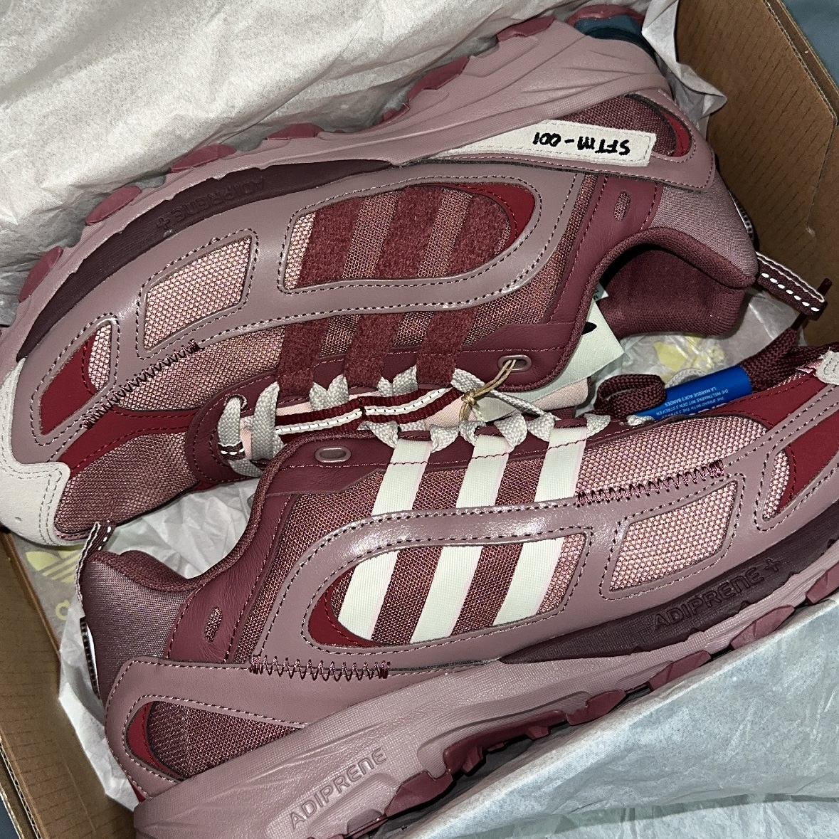 Adidas x Song for the Mute Shadowturf Purple Burgundy 착용 스타일