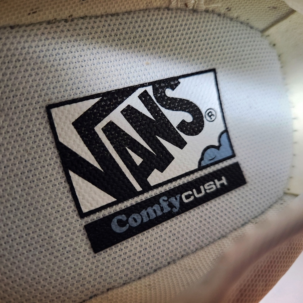 Vans ComfyCush One Checkerboard Blue 착용 스타일 - 3