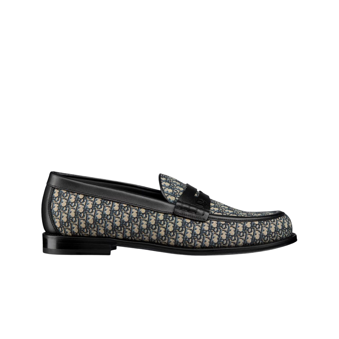 디올 에센셜 그랑빌 로퍼 베이지 & 블랙 디올 오블리크 자카드(Dior Essentials Granville Loafer Beige & Black Dior Oblique Jacquard) - 1