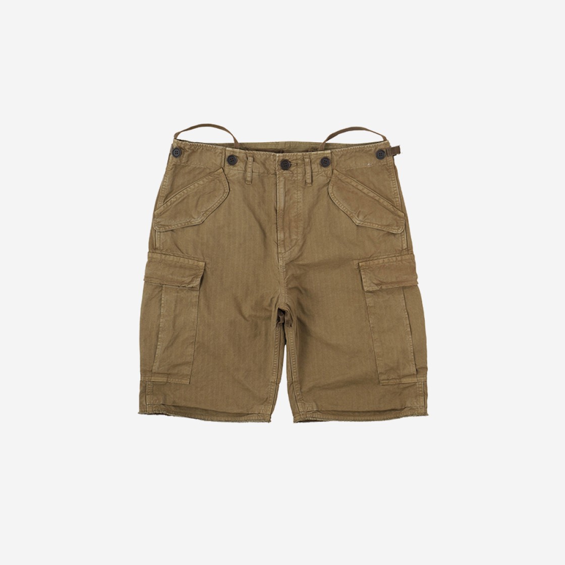 Visvim Eiger Sanction Shorts HBT Khaki - 23SS 상세 이미지 1