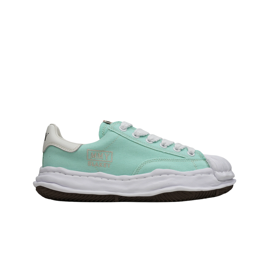 A08FW735-LIGHTBLUE Maison Mihara Yasuhiro Blakey OG Sole Canvas Low-top Sneakers Light Blue - 대표 이미지 #1