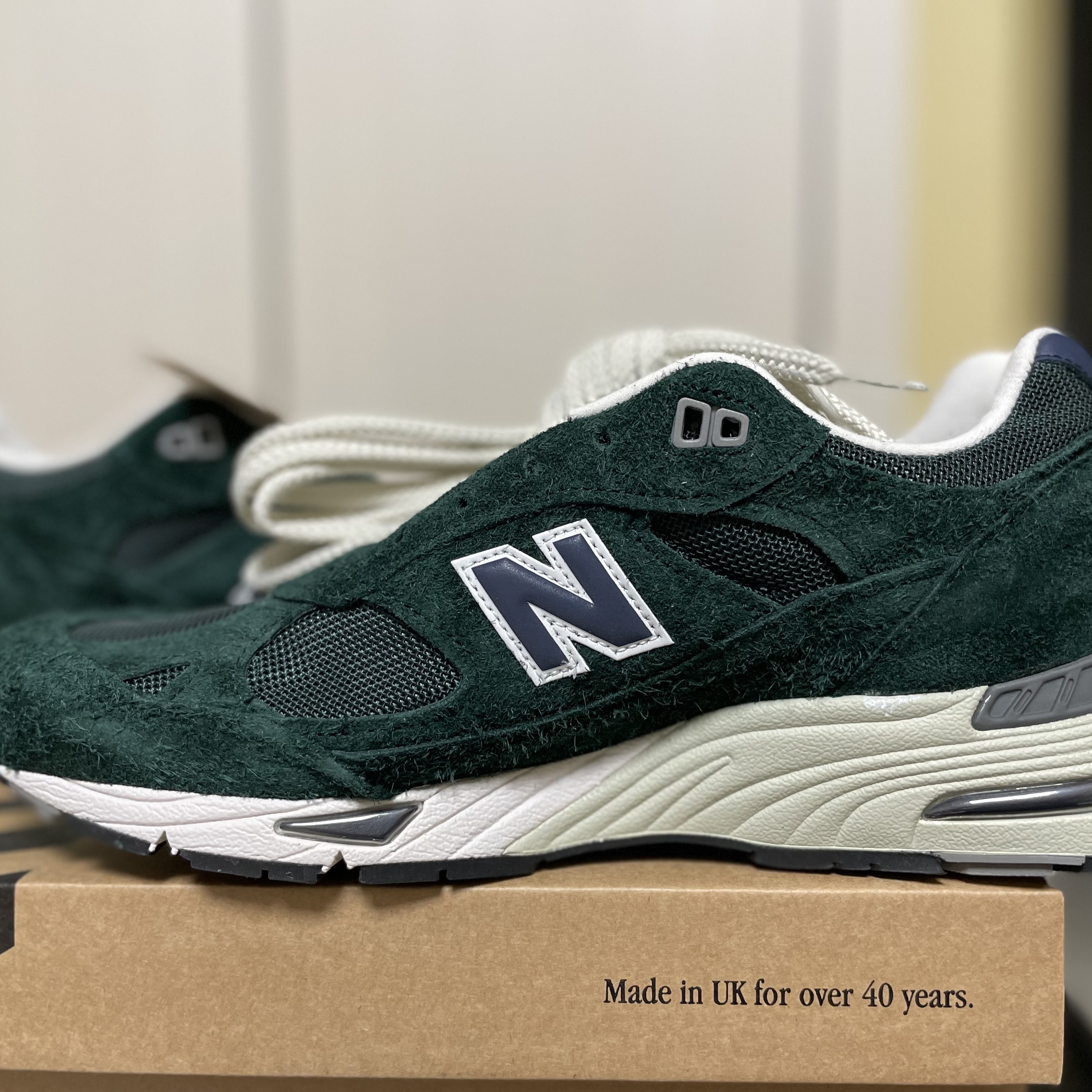 New Balance 991 Made in UK Ponderosa Pine 착용 스타일 - 3