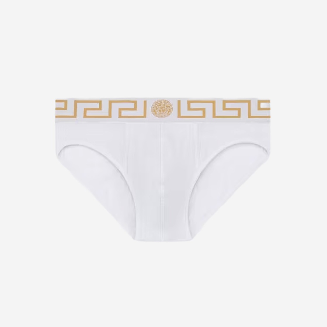 Versace Greca Border Briefs White Gold 상세 이미지 1