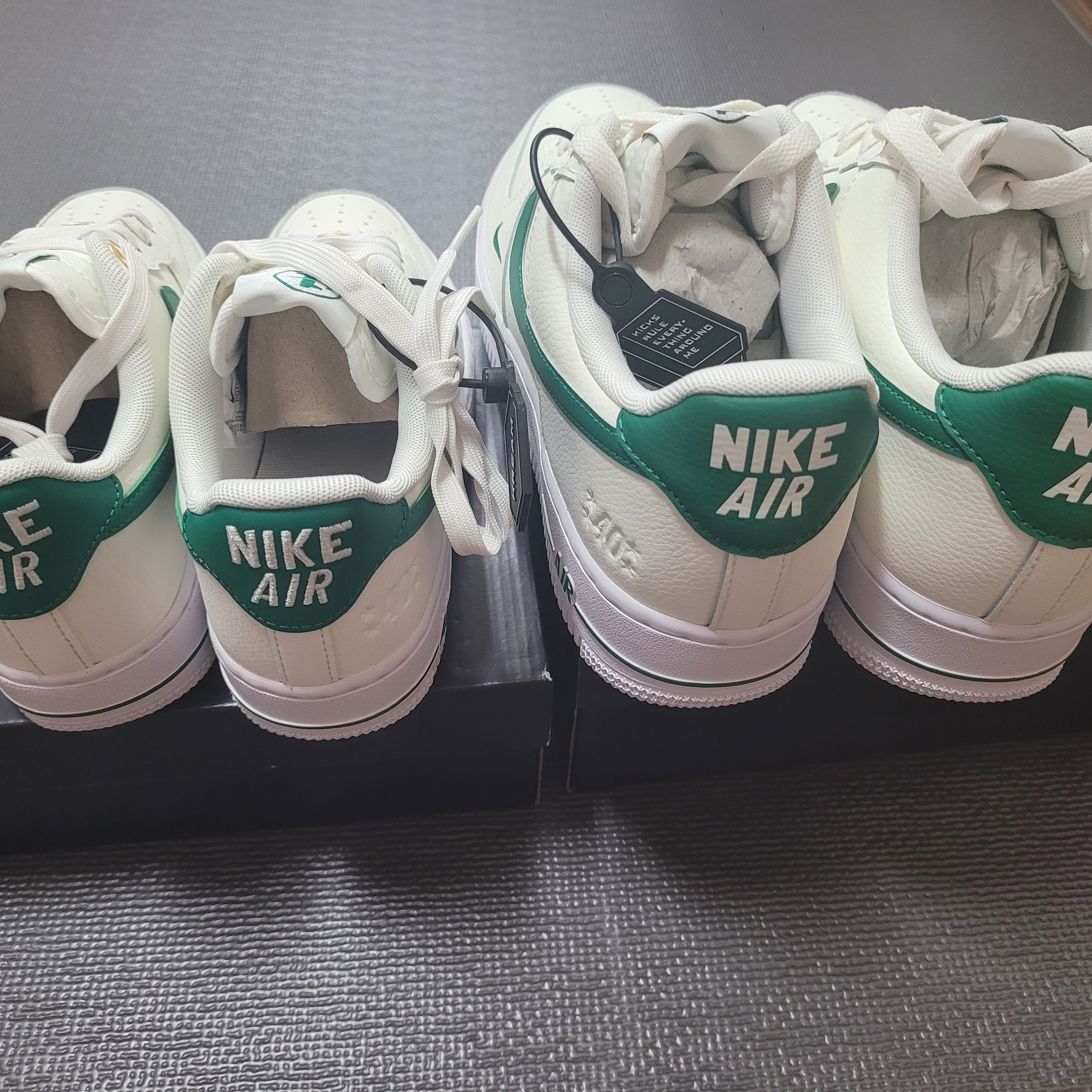 Nike Air Force 1 '07 LV8 40th Anniversary Join Forces Sail Malachite, (W) Nike Air Force 1 '07 SE 40th Anniversary Join Forces Sail Malachite 착용 스타일 - 2