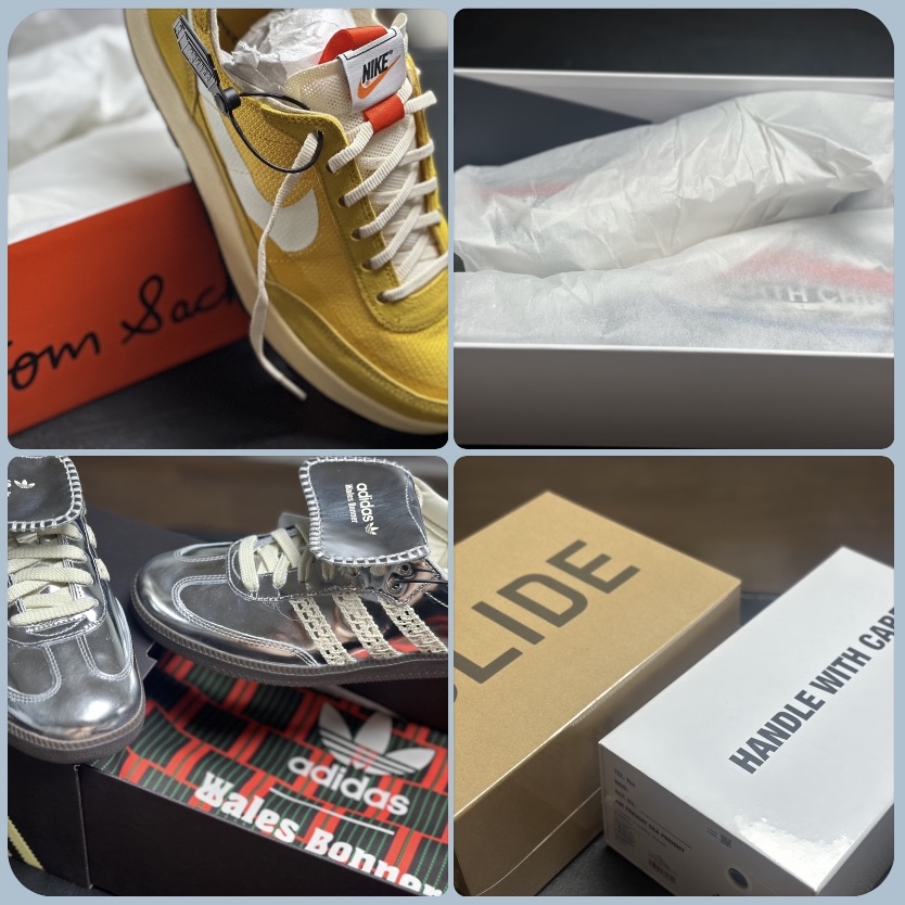 Adidas Yeezy Slide Azure, Nike x Tom Sachs General Purpose Shoe Archive 착용 스타일