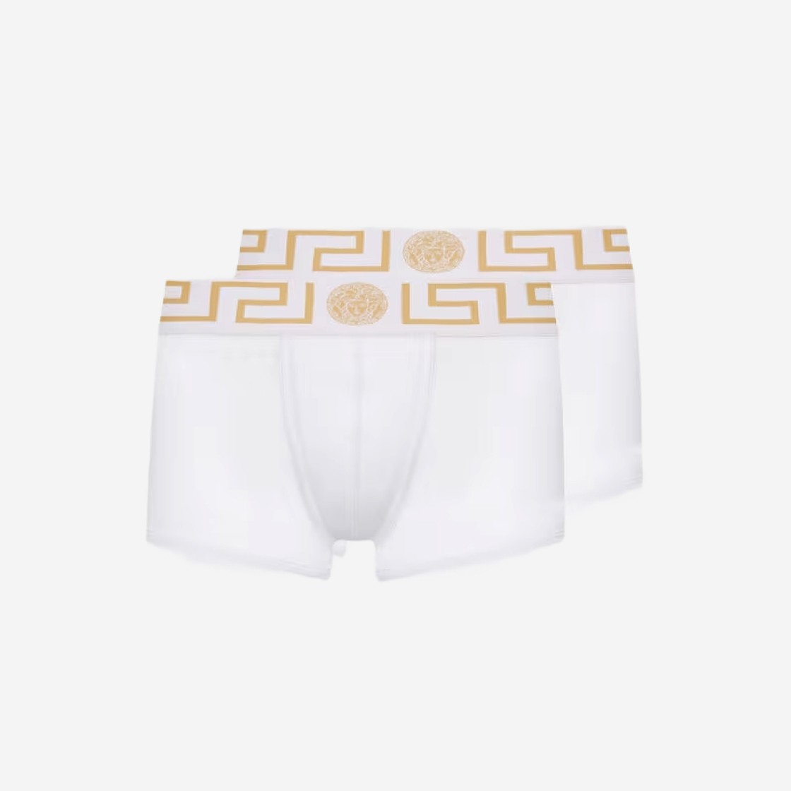 Versace Greca Border Trunks White Gold (2 Pack) 상세 이미지 1