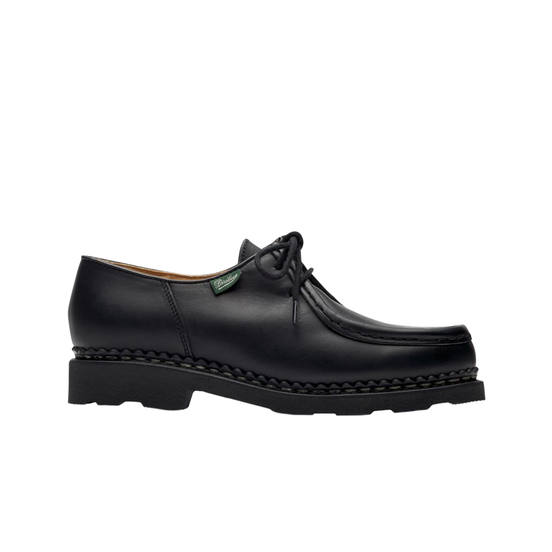 721204 Paraboot Michael Griff Black Plained Leather