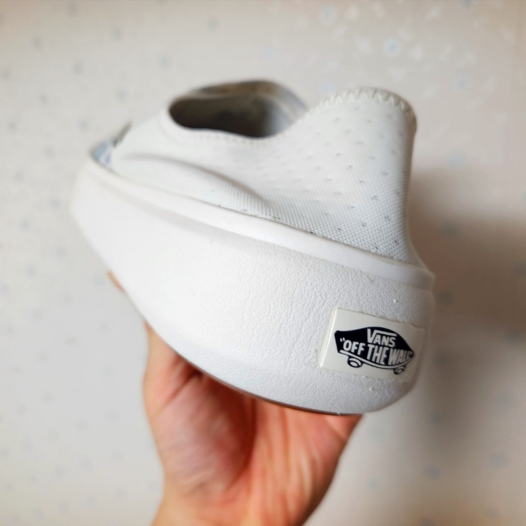 Vans ComfyCush One Checkerboard Blue 착용 스타일 - 2