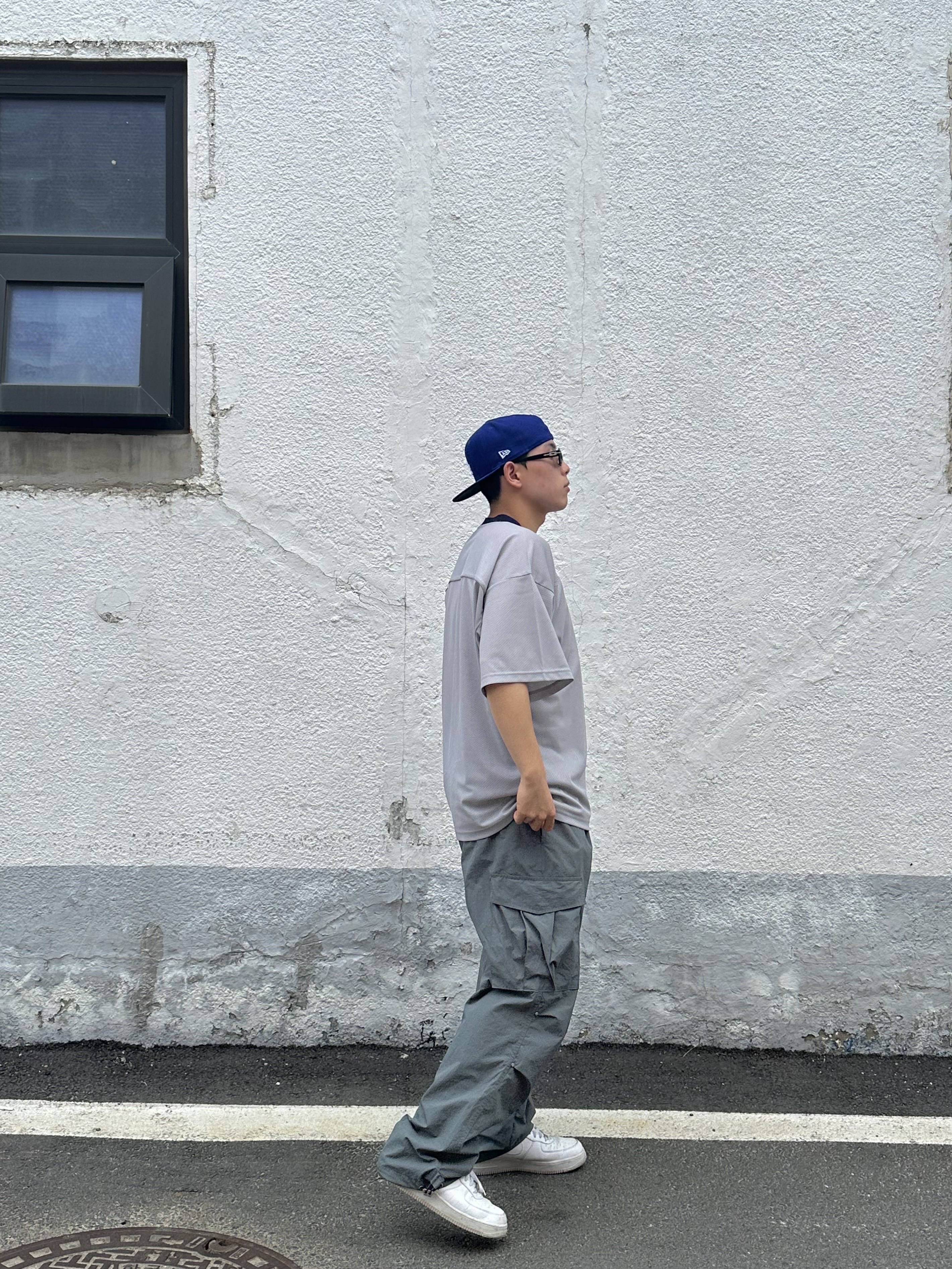 Nike x Supreme Air Force 1 Low White 착용 스타일 - 3