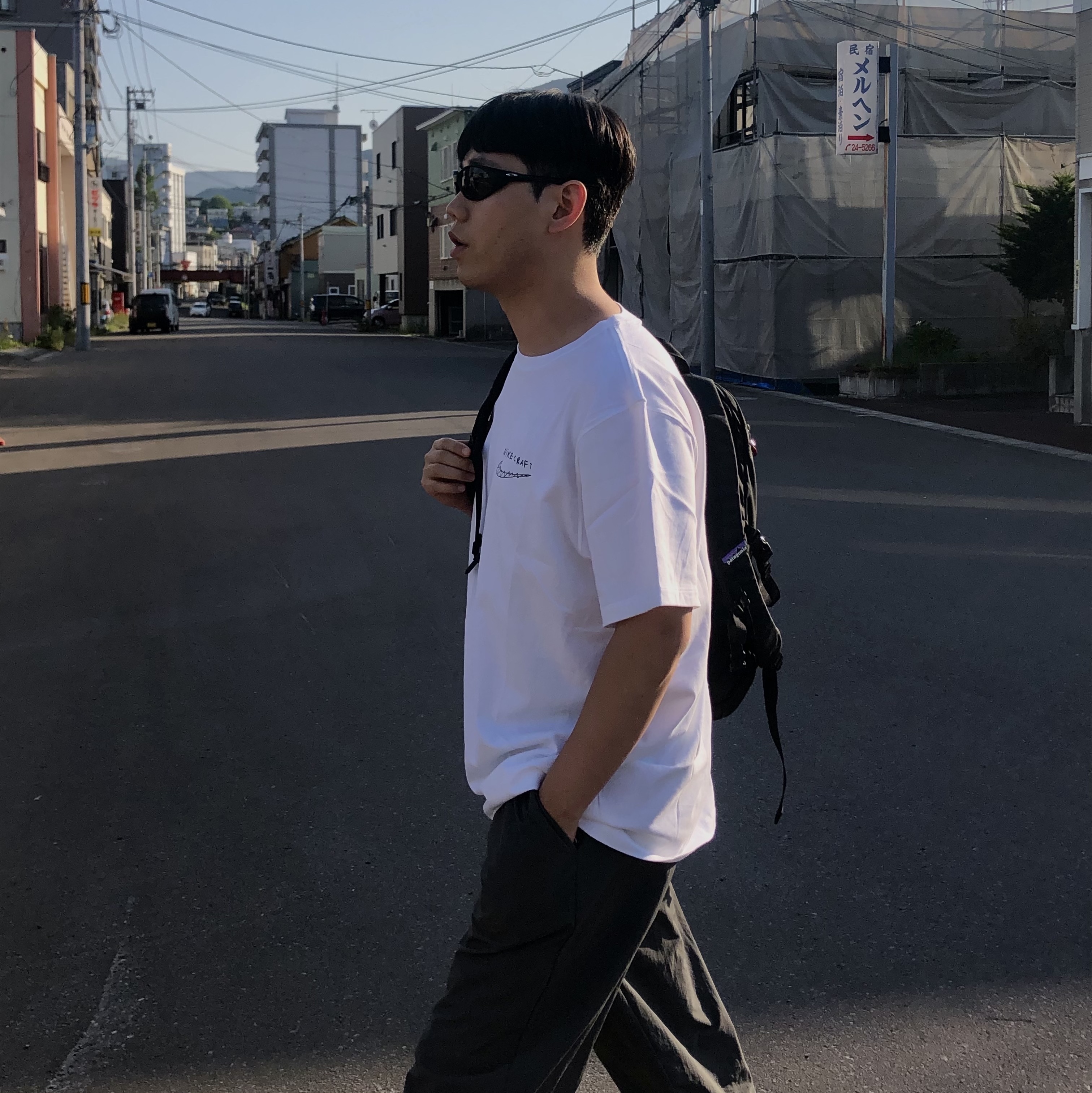 Oakley Eye Jacket Redux Matte Black Frame Prizm Grey Lenses High Bridge Fit, Nike x Tom Sachs Nikecraft Studio T-Shirt White 착용 스타일