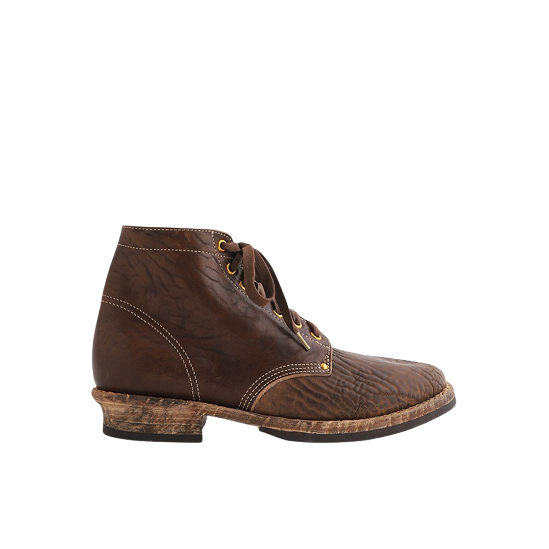 0123302002001 Visvim Brigadier Boots Folk Dark Brown