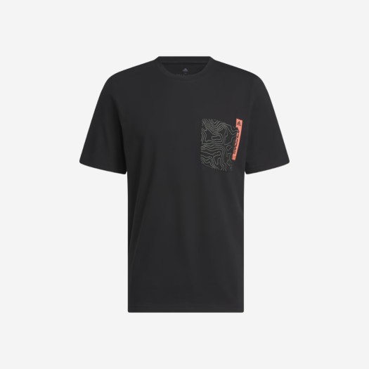 아디다스 시티 이스케이프 그래픽 포켓 티셔츠 블랙 - KR 사이즈