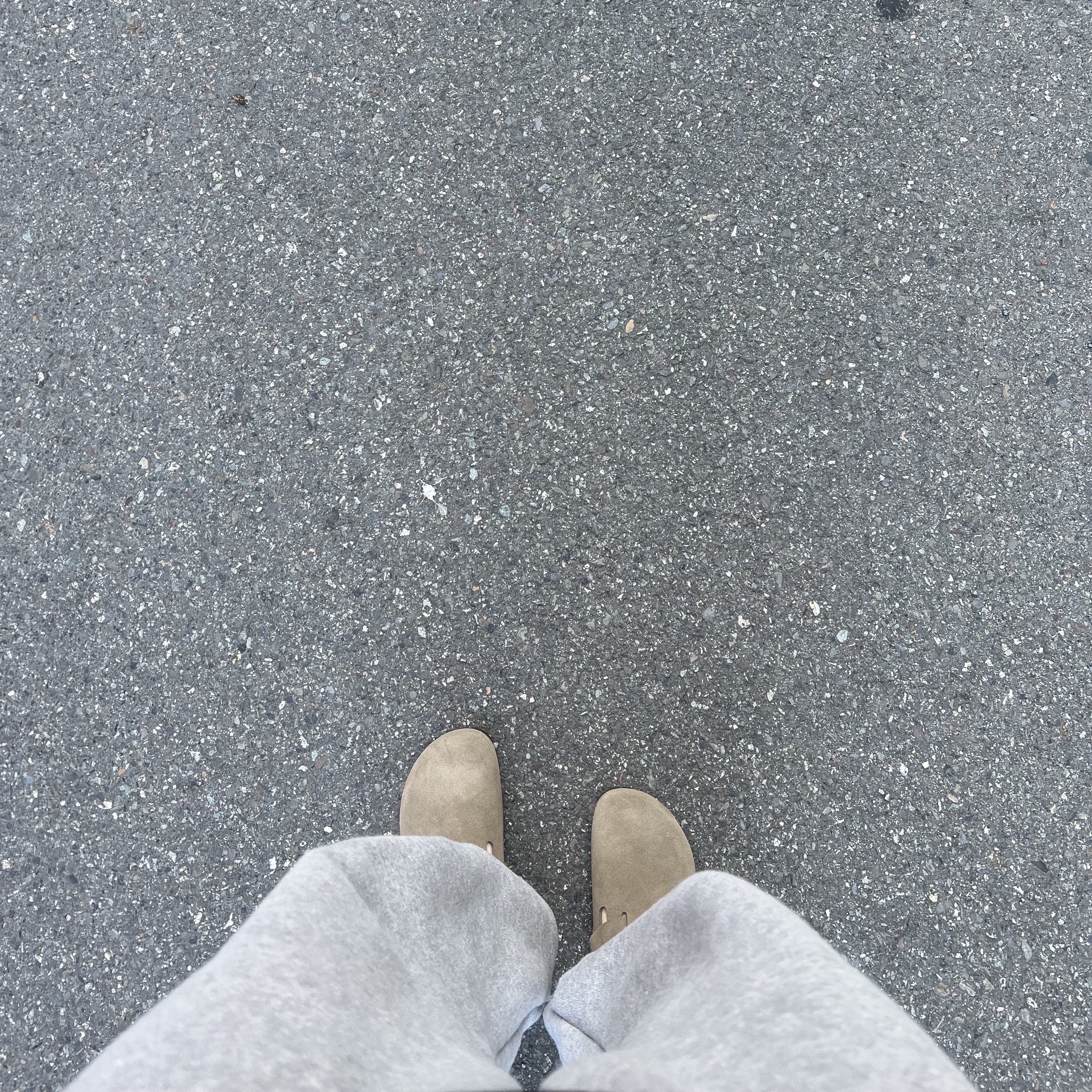 Birkenstock Boston Soft Footbed Taupe - Narrow 착용 스타일 - 2