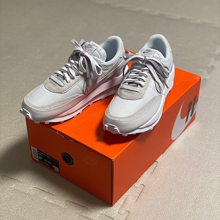 Nike x Sacai LDWaffle White Nylon 착용 스타일
