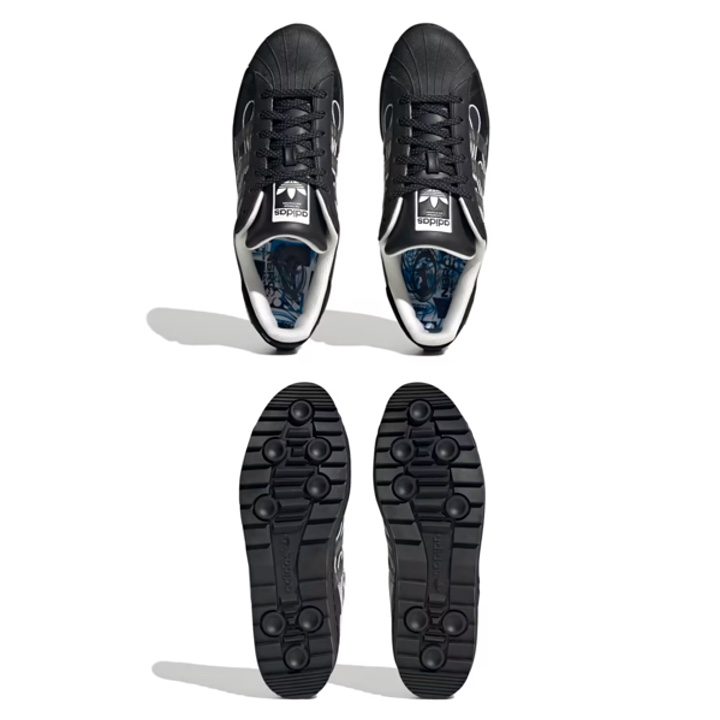 Adidas x NSRC Superstar Ripple Core Black Transl 착용 스타일 - 3
