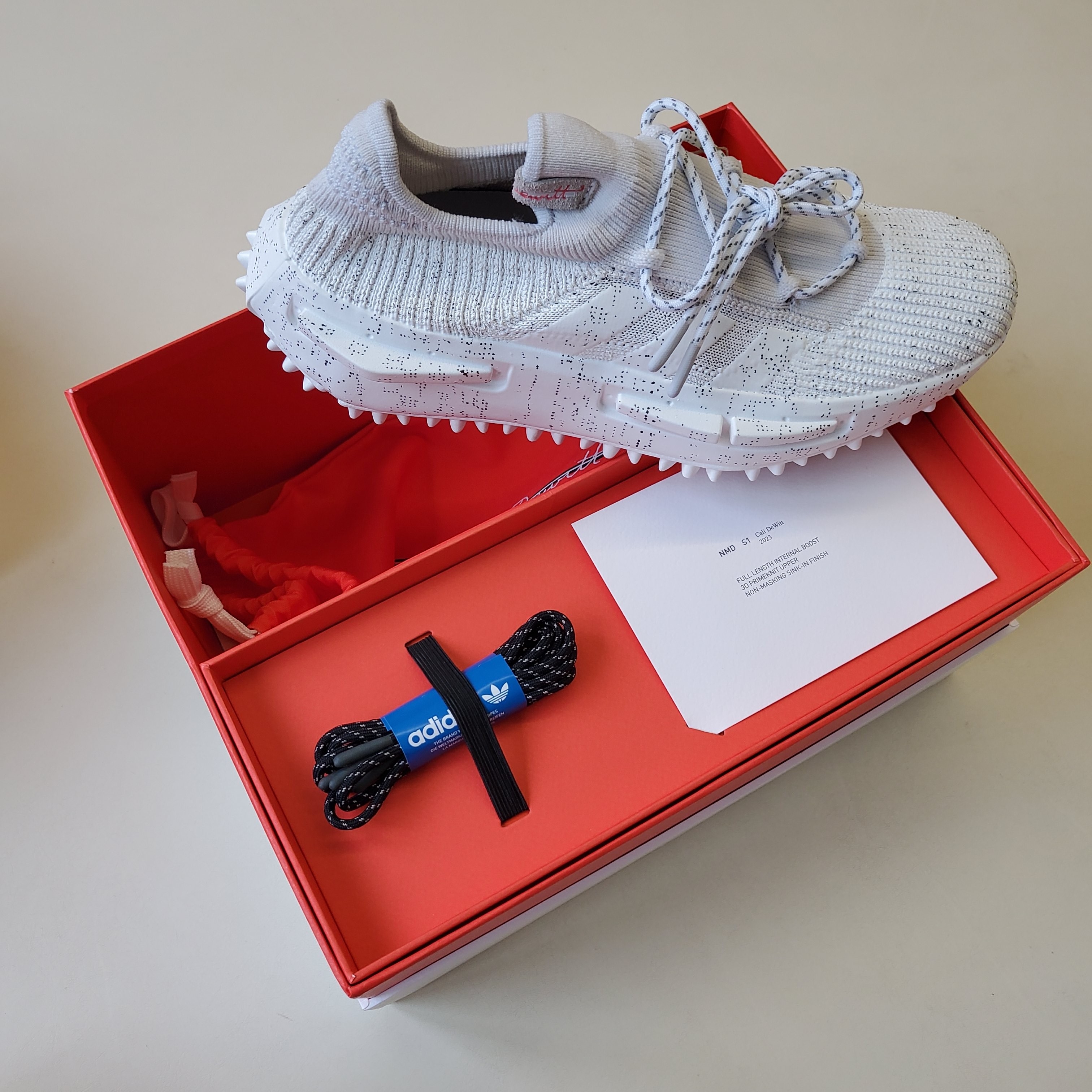 Adidas x Cali DeWitt NMD S1 Crystal White 착용 스타일 - 2