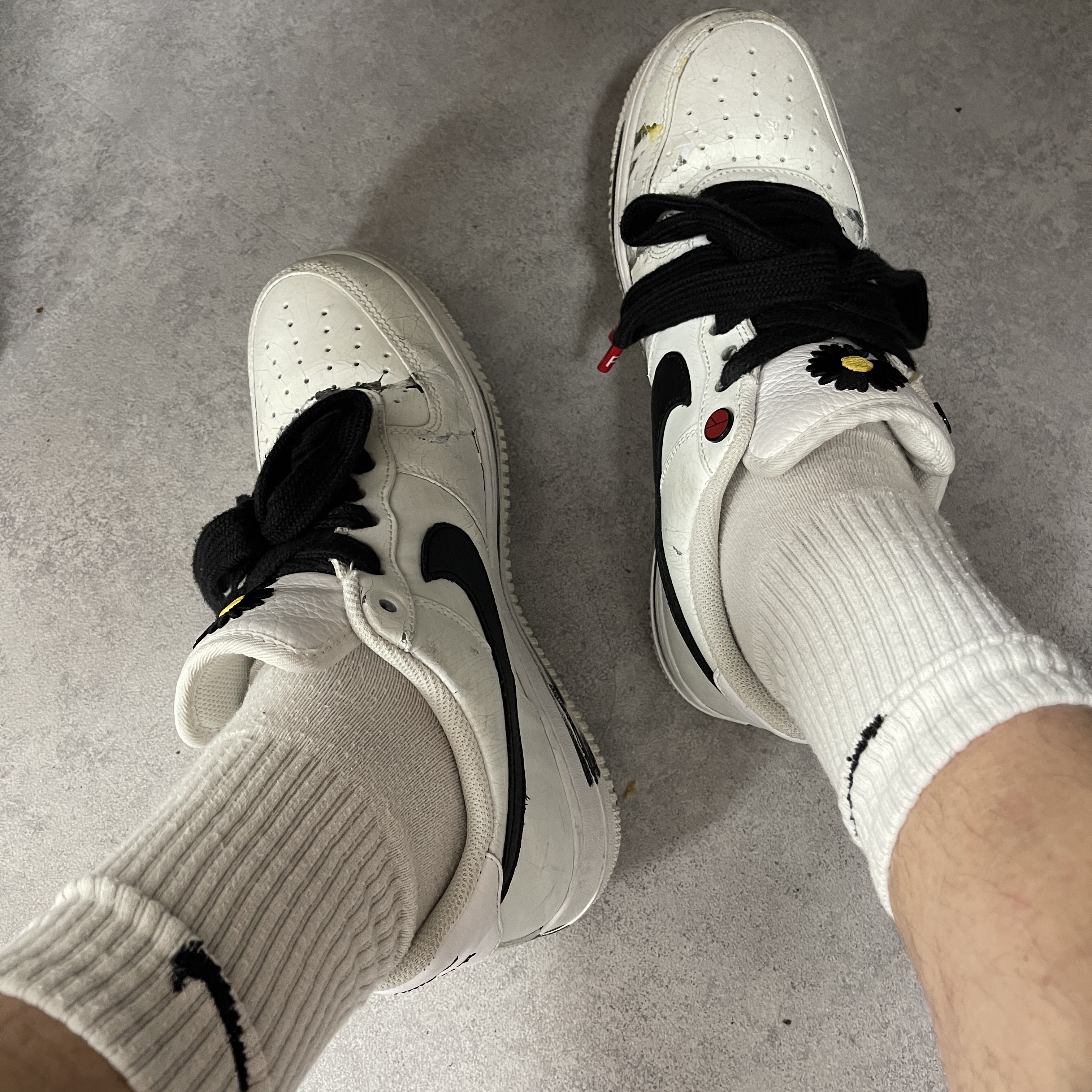 Nike x Peaceminusone Air Force 1 Low Para-Noise 2.0 착용 스타일