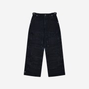 Project G/R Crinkle Denim Cargo Pants Black