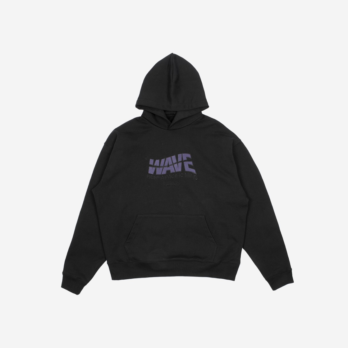 Farfromwhat Far Wave Logo Hoodie Black 상세 이미지 1