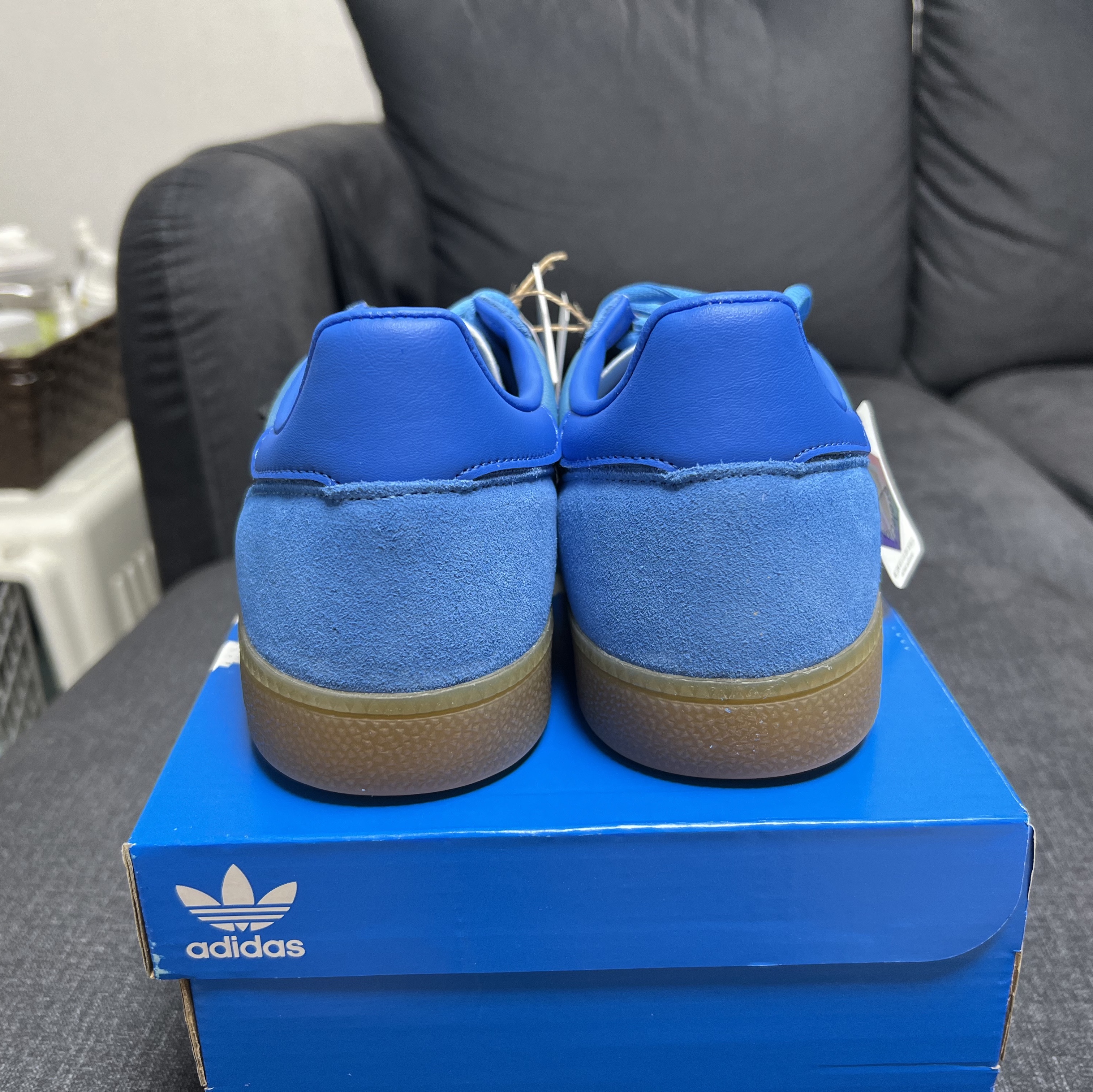 Adidas Spezial Handball Pulse Blue Bright Royal 착용 스타일 - 3
