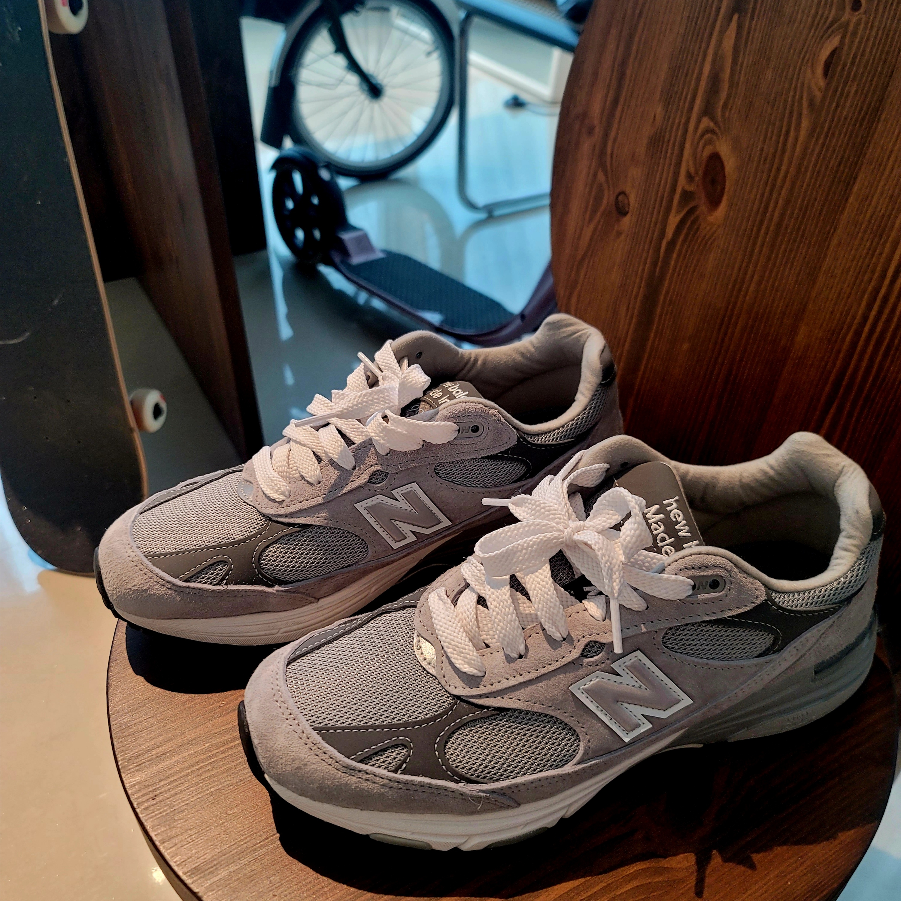 New Balance 993 Made in USA Grey - D Standard 착용 스타일