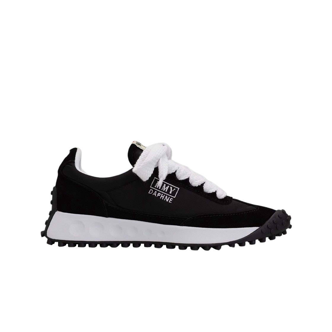 메종 미하라 야스히로 다프네 OG 솔 멀티 머터리얼 로우탑 스니커즈 블랙(Maison Mihara Yasuhiro Daphne OG Sole Multi Material Low-top Sneakers Black) - 1