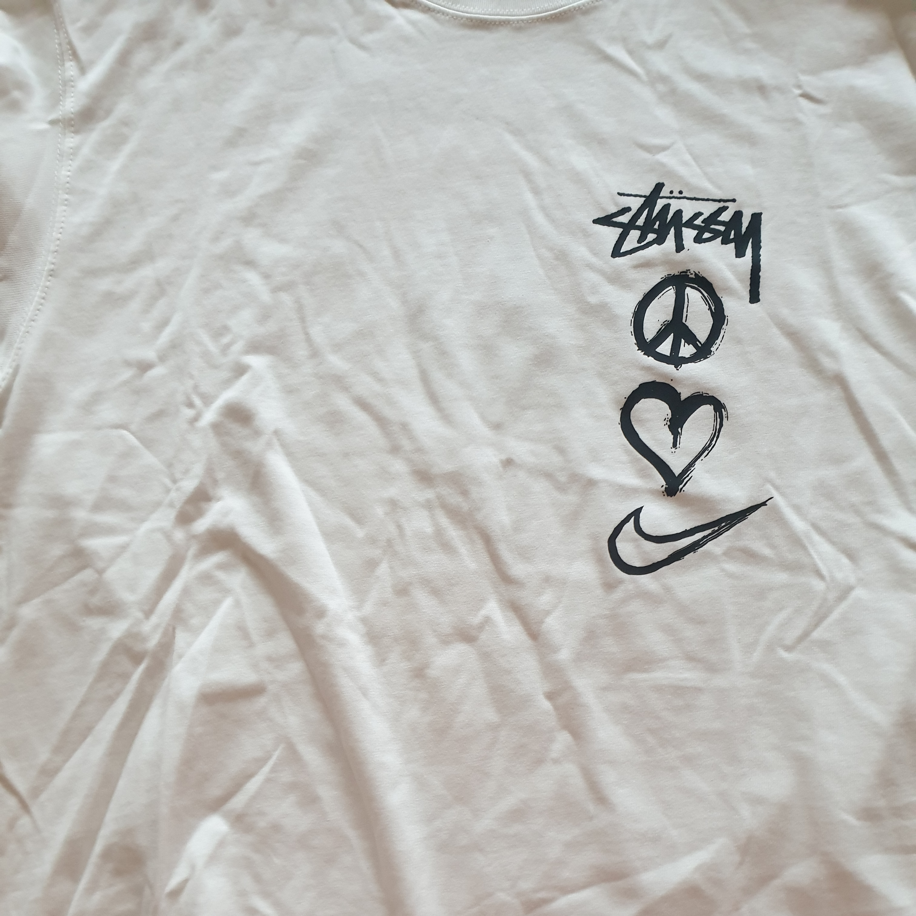 Nike x Stussy NRG RA T-Shirt Summit White (DM4942-121) 착용 스타일