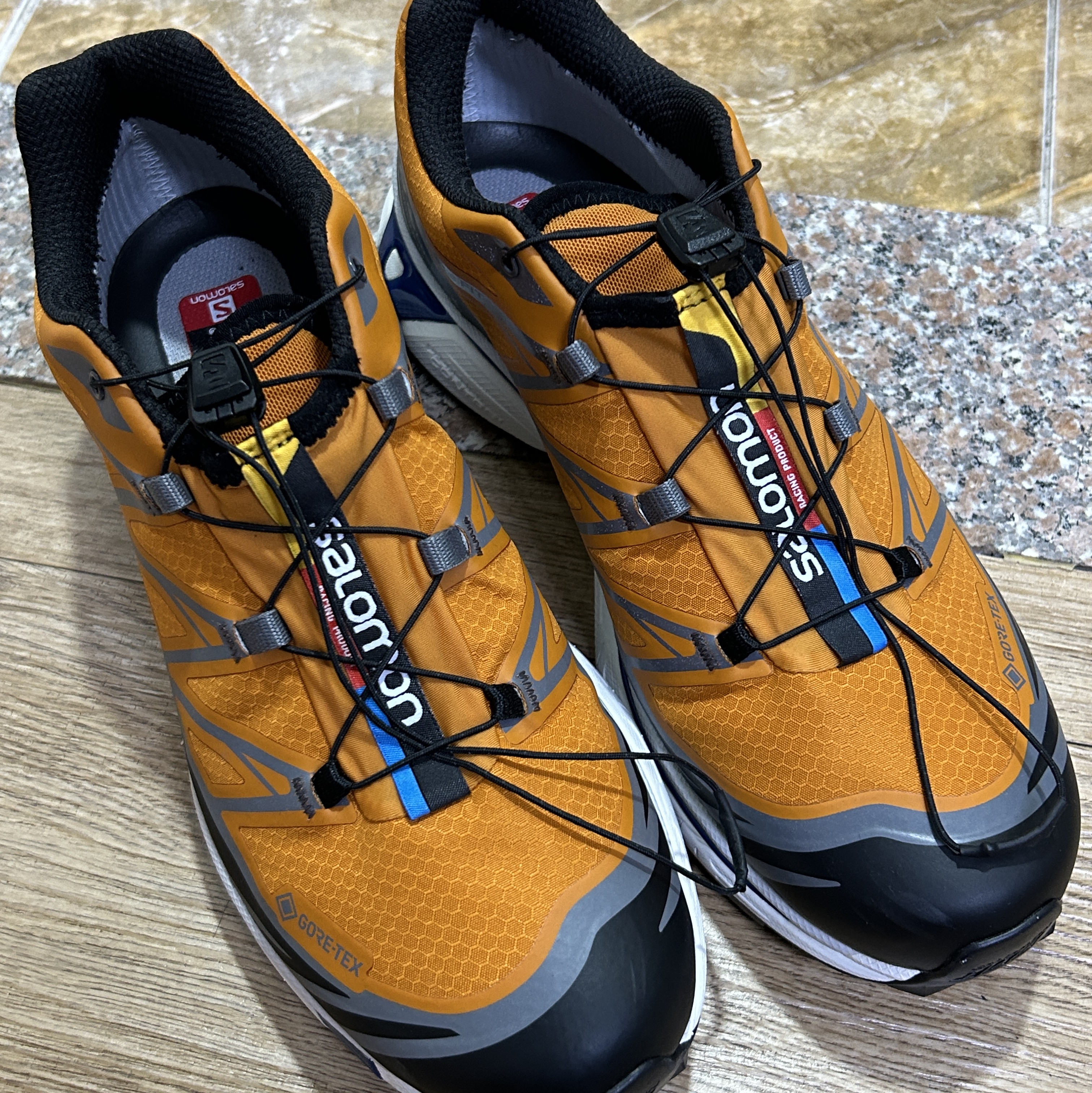 Salomon XT-6 Gore-Tex Utility Marmalade 착용 스타일 - 1